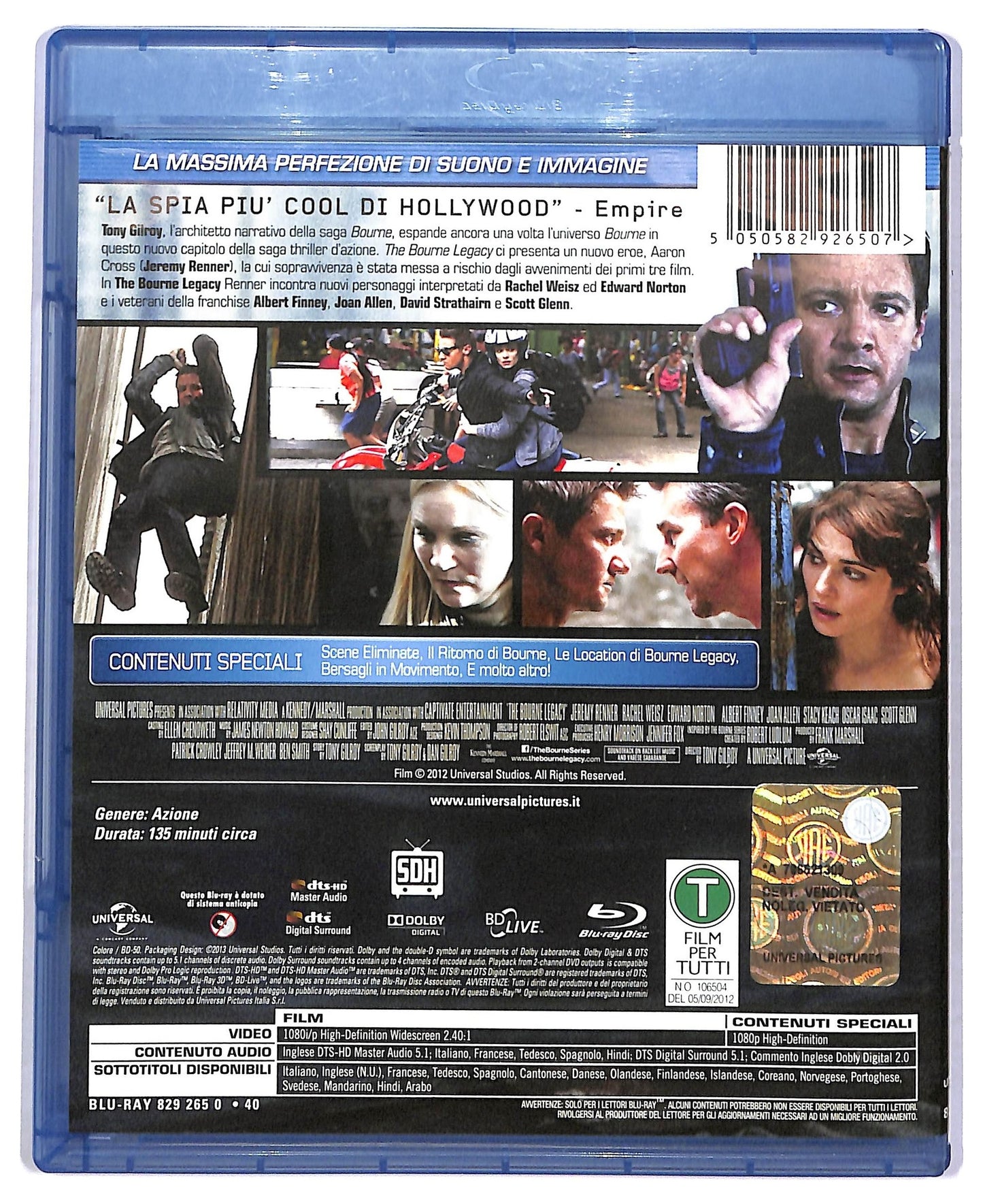 EBOND The Bourne Legacy Con Jeremy Renner BLURAY D778850