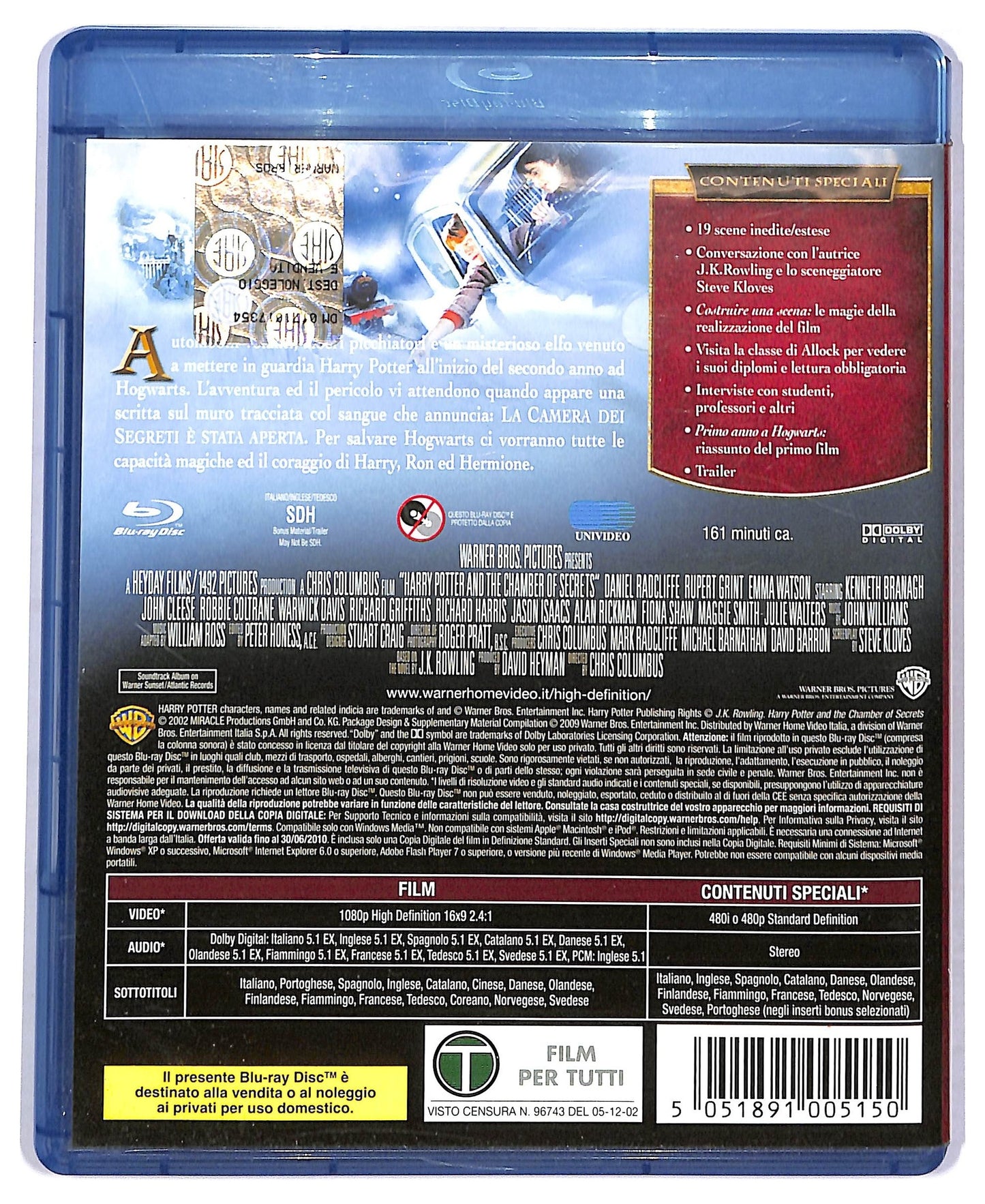 EBOND Harry Potter e la camera dei segreti BLURAY D778859
