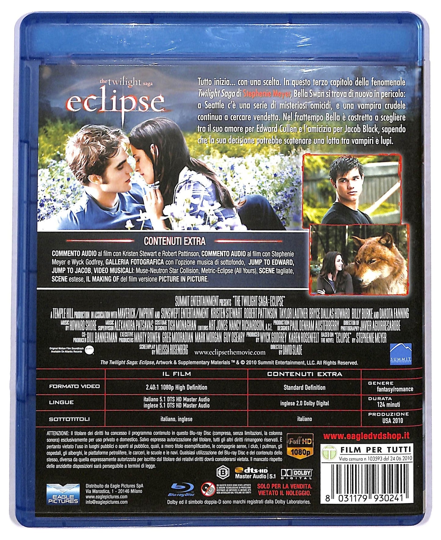 EBOND Eclipse - The Twilight Saga EDIZIONE SPECIALE BLURAY BLURAY BLURAY D778949
