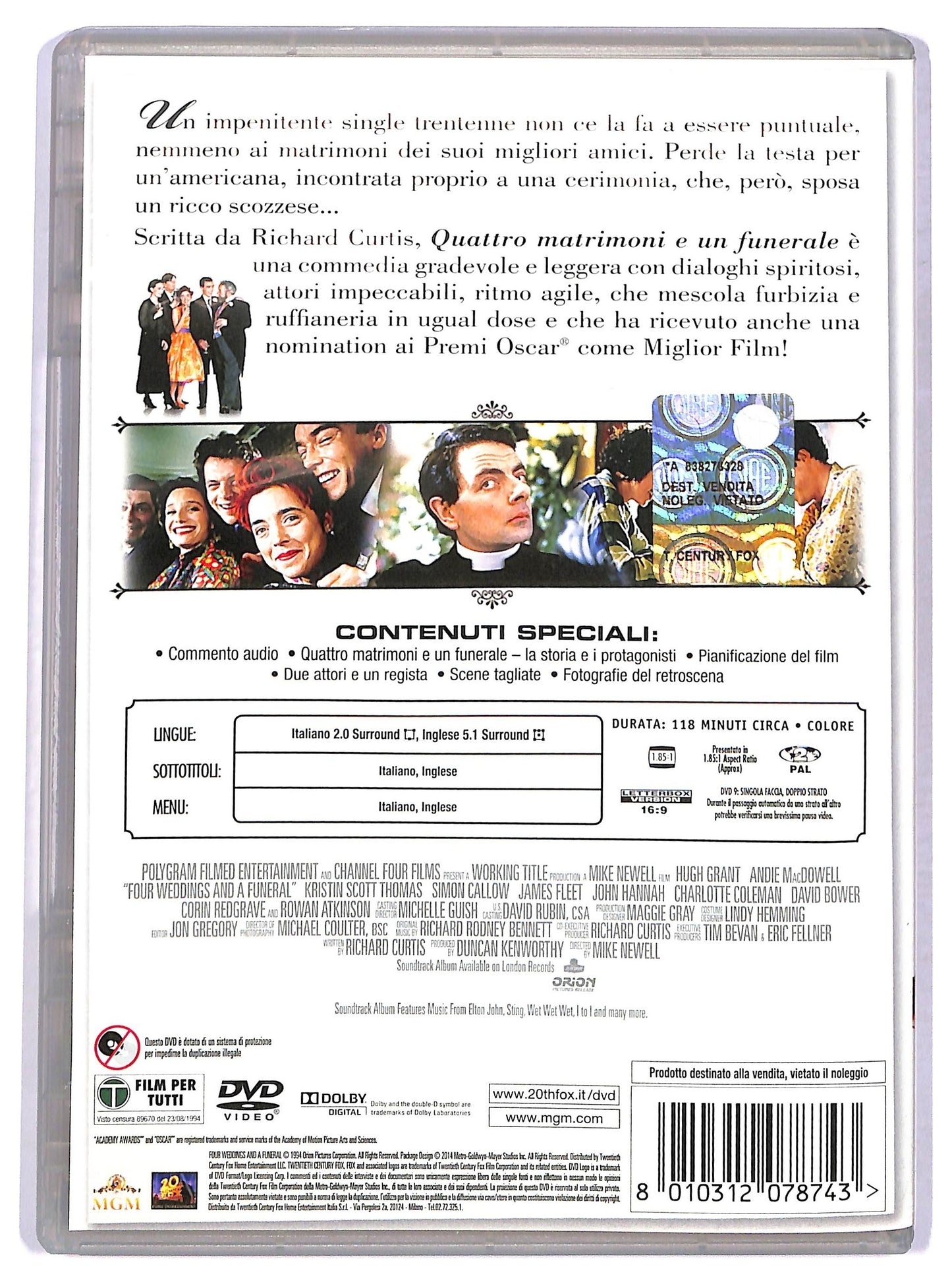EBOND Quattro Matrimoni e un Funerale DVD D779033