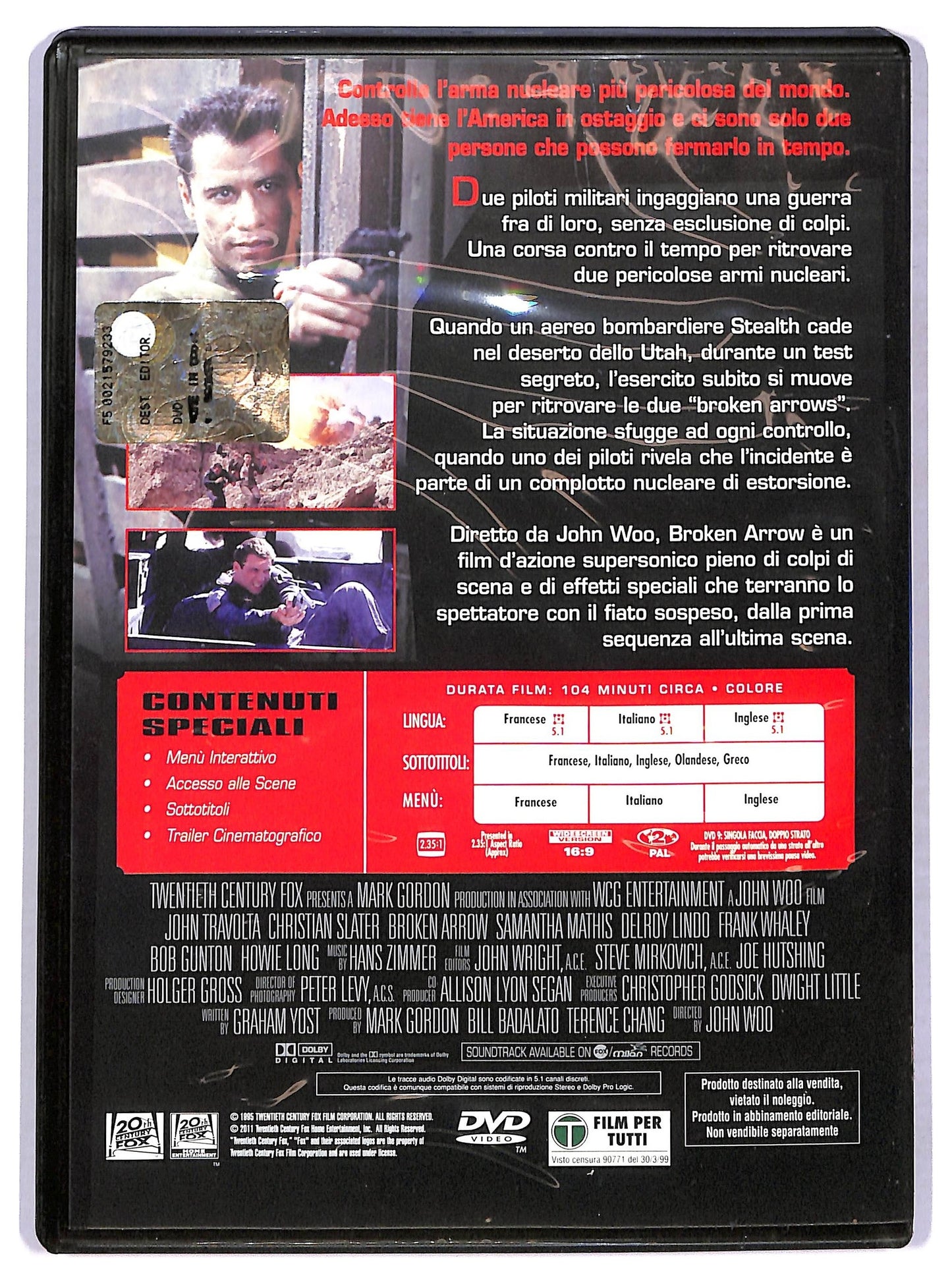 EBOND Nome in codice: Broken Arrow EDITORIALE DVD D779045