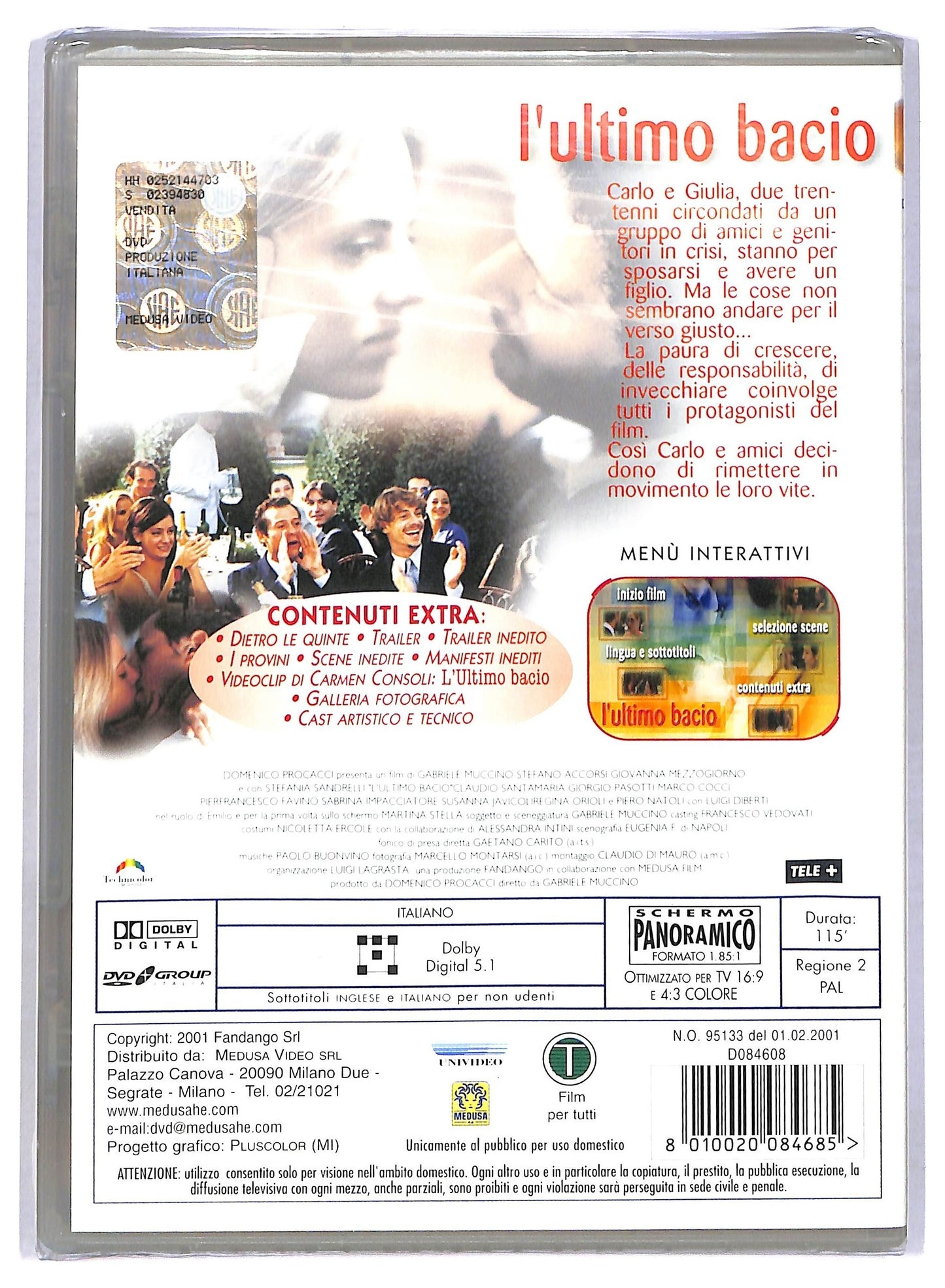 EBOND L'ultimo bacio DVD D779201