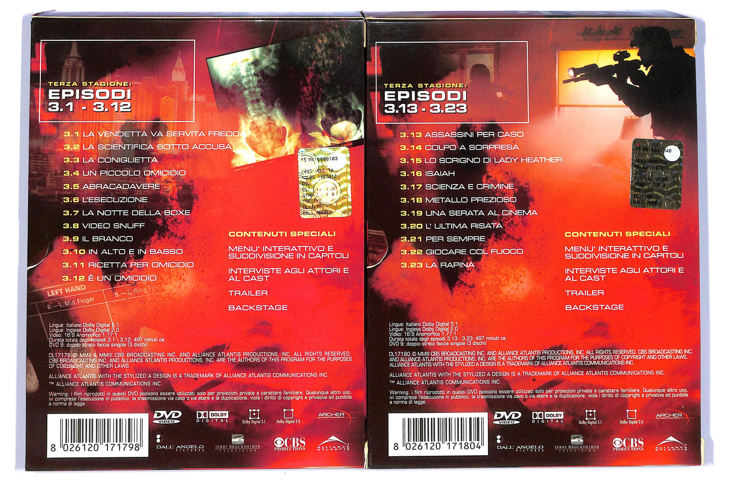 EBOND Csi. Crime Scene Investigation. Stagione 3. Vol. 1 - 2 (6 DVD) D779343