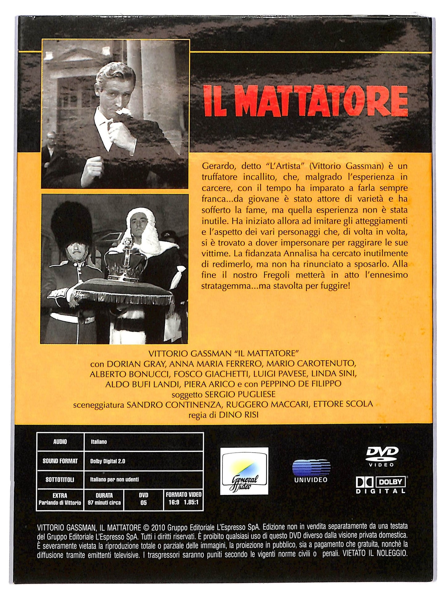 EBOND Il mattatore EDITORIALE DVD D779449
