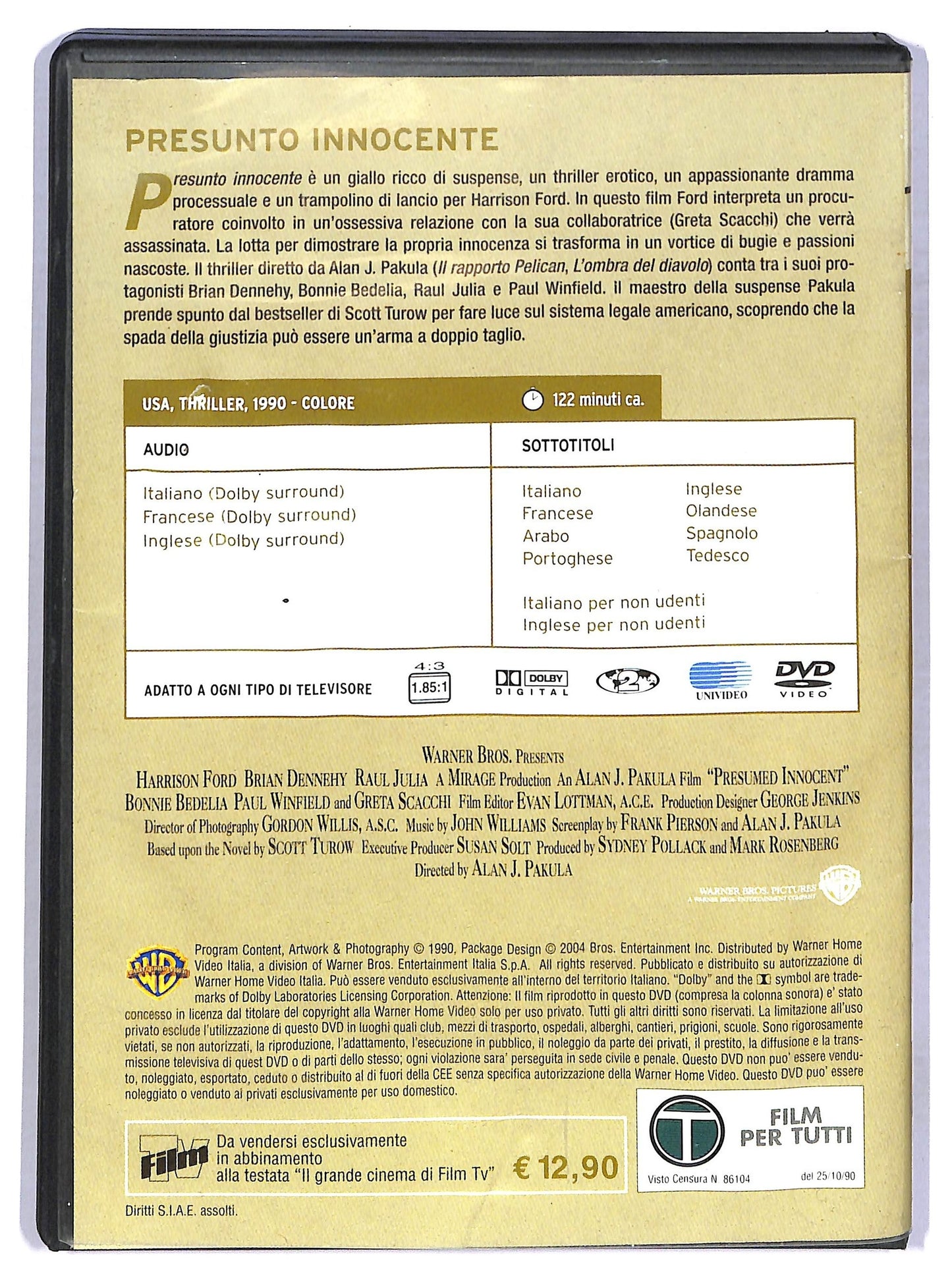 EBOND Presunto innocente EDITORIALE DVD D779621