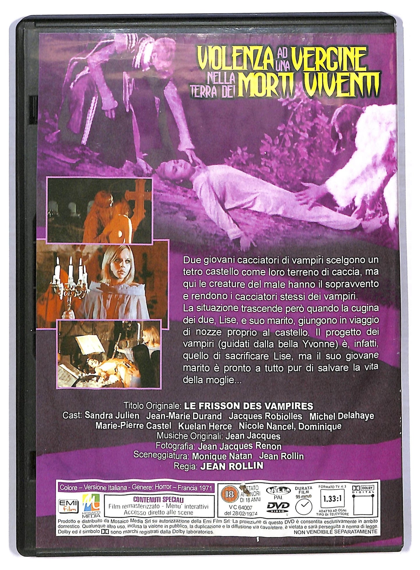 EBOND Violenza Ad Una Vergine Nella Terra Dei Morti Viventi DVD EDITORIALE D779624