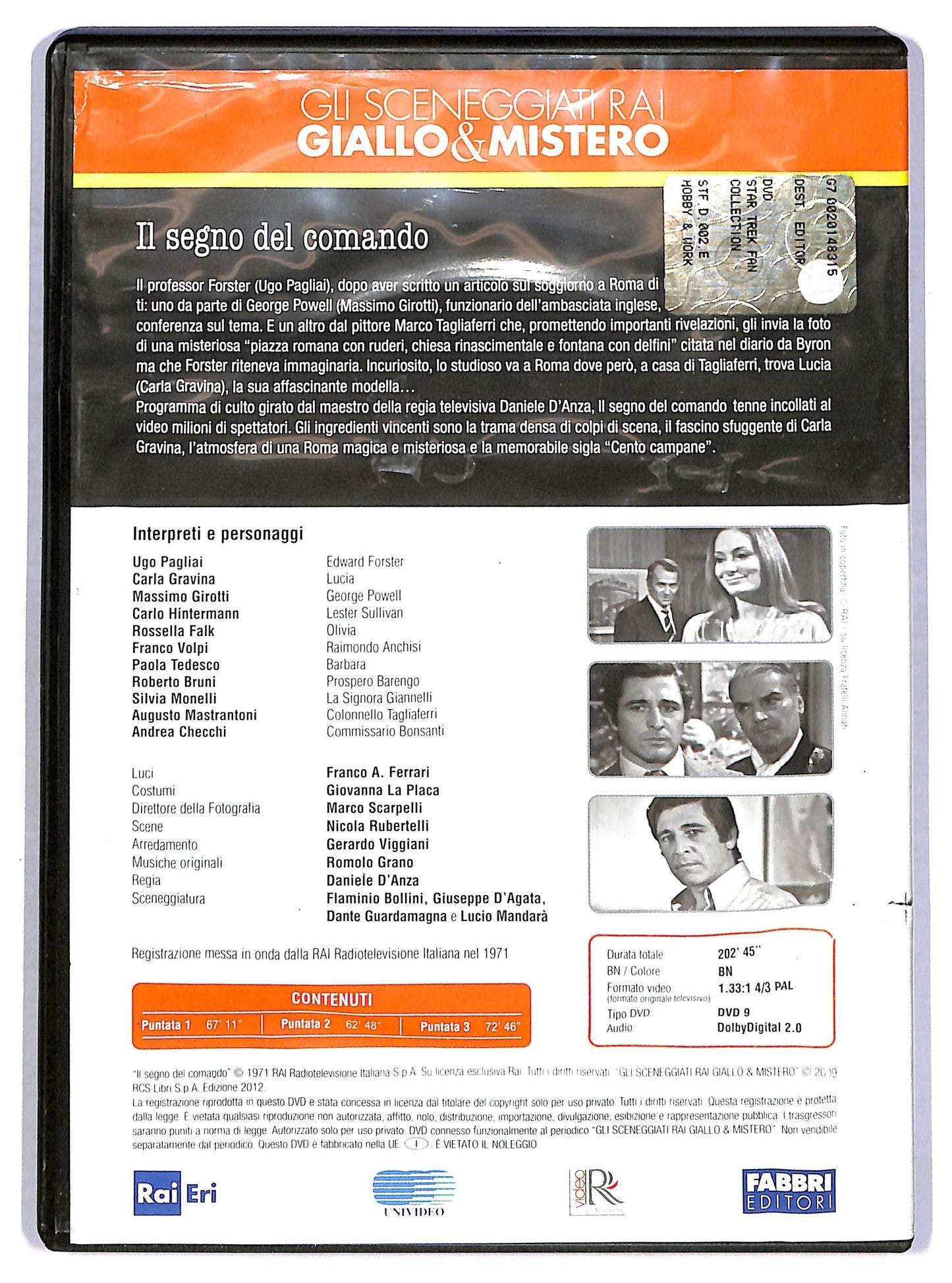 EBOND Il Segno Del Comando Puntata 1-3 DVD Editoriale D779633