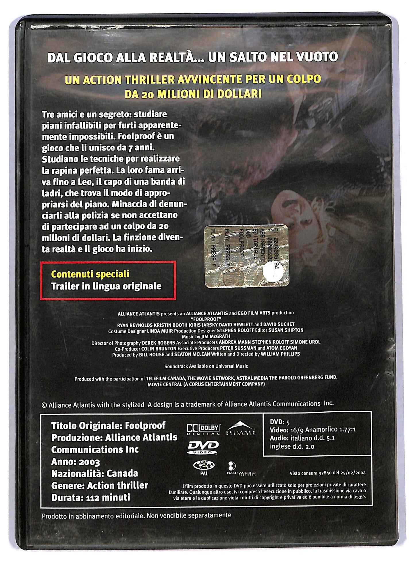 EBOND Foolproof EDITORIALE DVD D779653