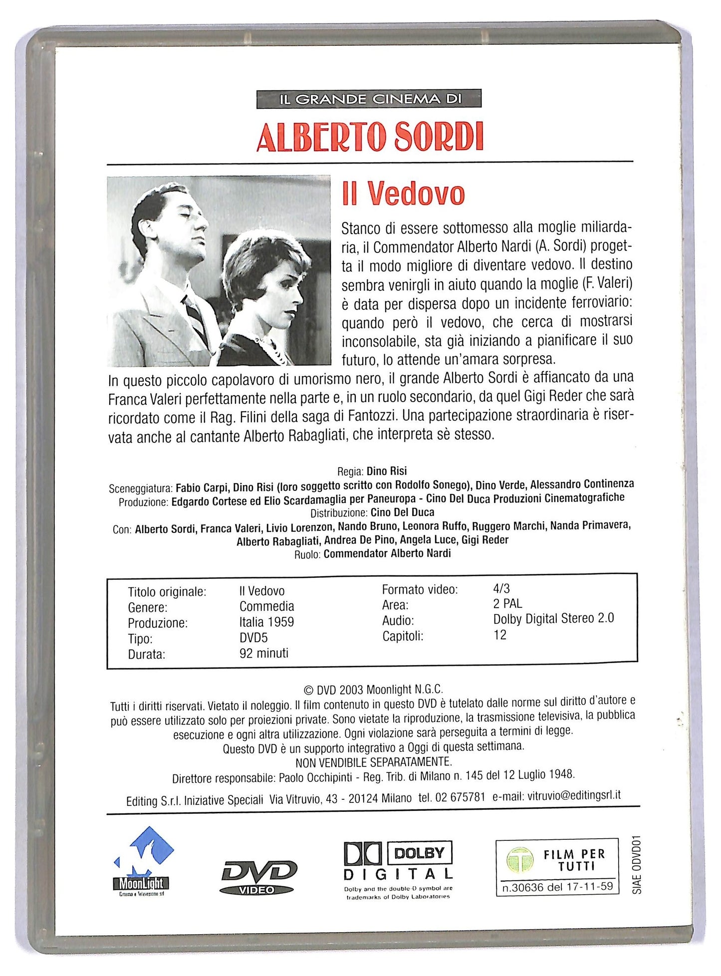 EBOND Il vedovo EDITORIALE DVD D779707