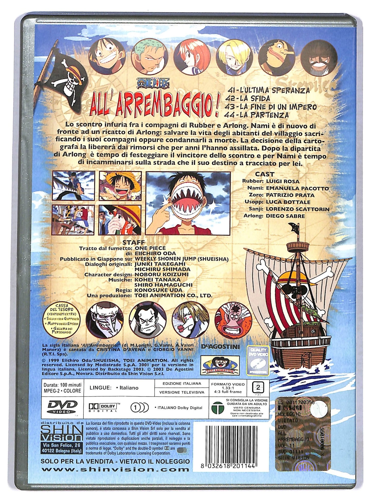 EBOND One Piece - All'Arrembaggio volume 11 DVD D779805