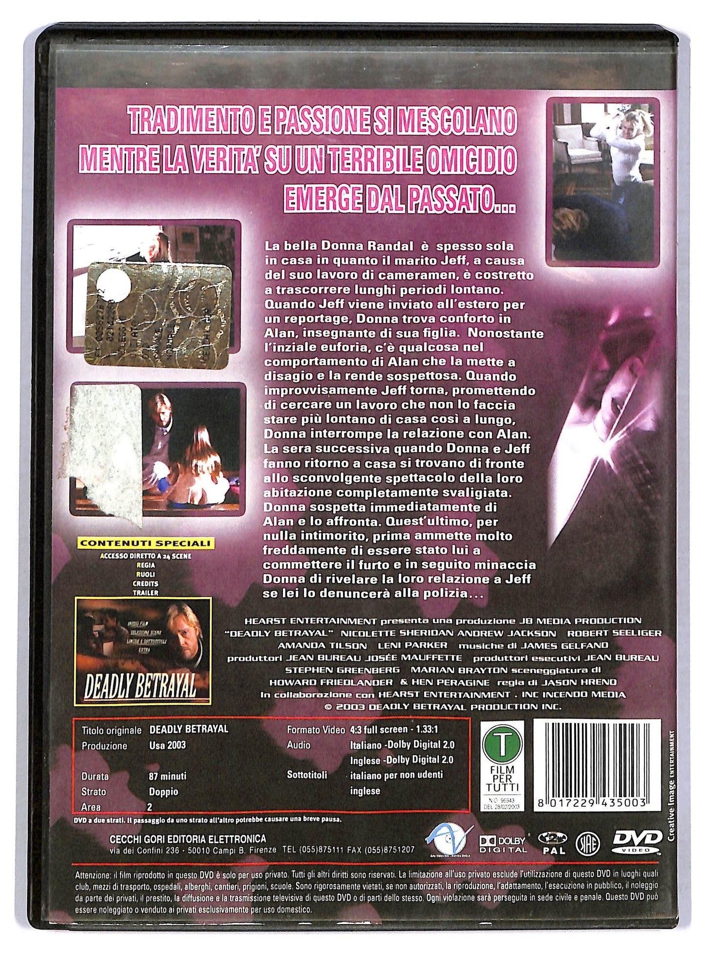 EBOND Deadly Betrayal DVD D779811