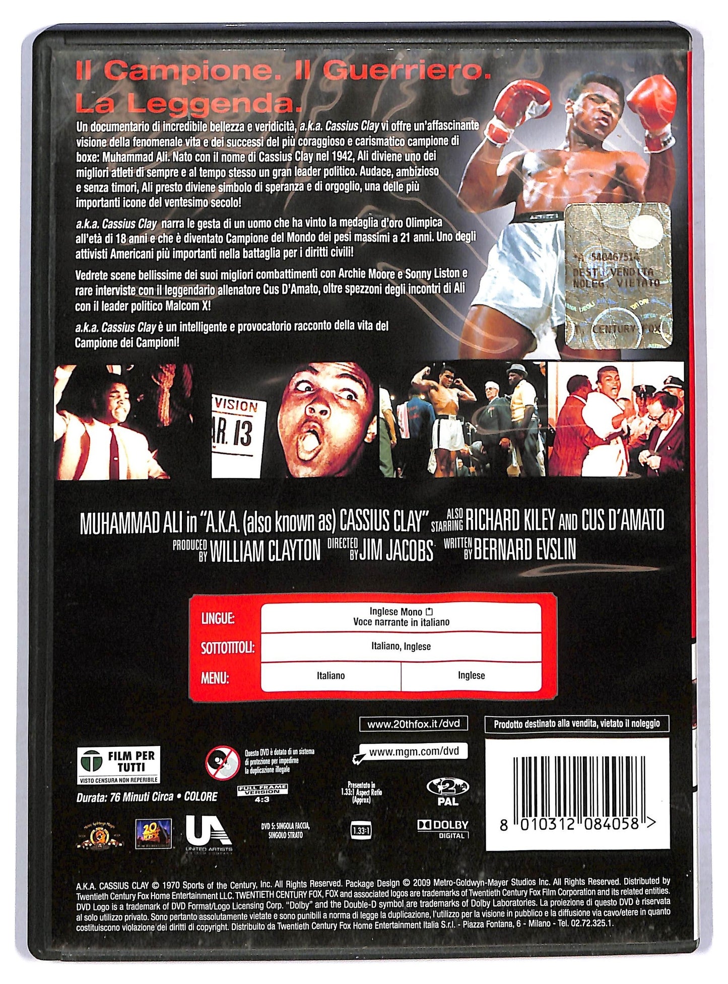 EBOND Muhammad Ali A.k.a Cassius Clay DVD D779815