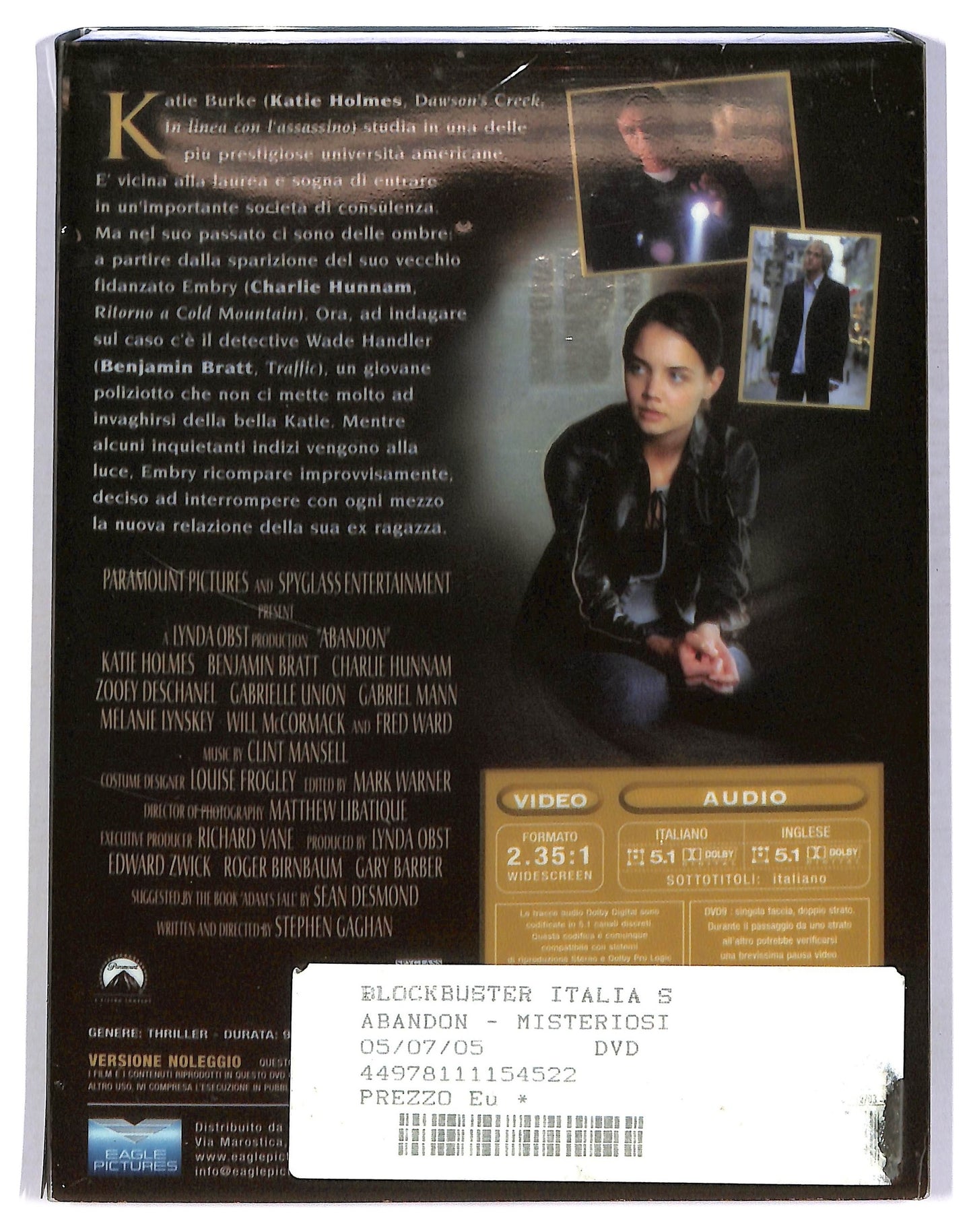 EBOND abandon - misteriosi omicidi DVD D779941