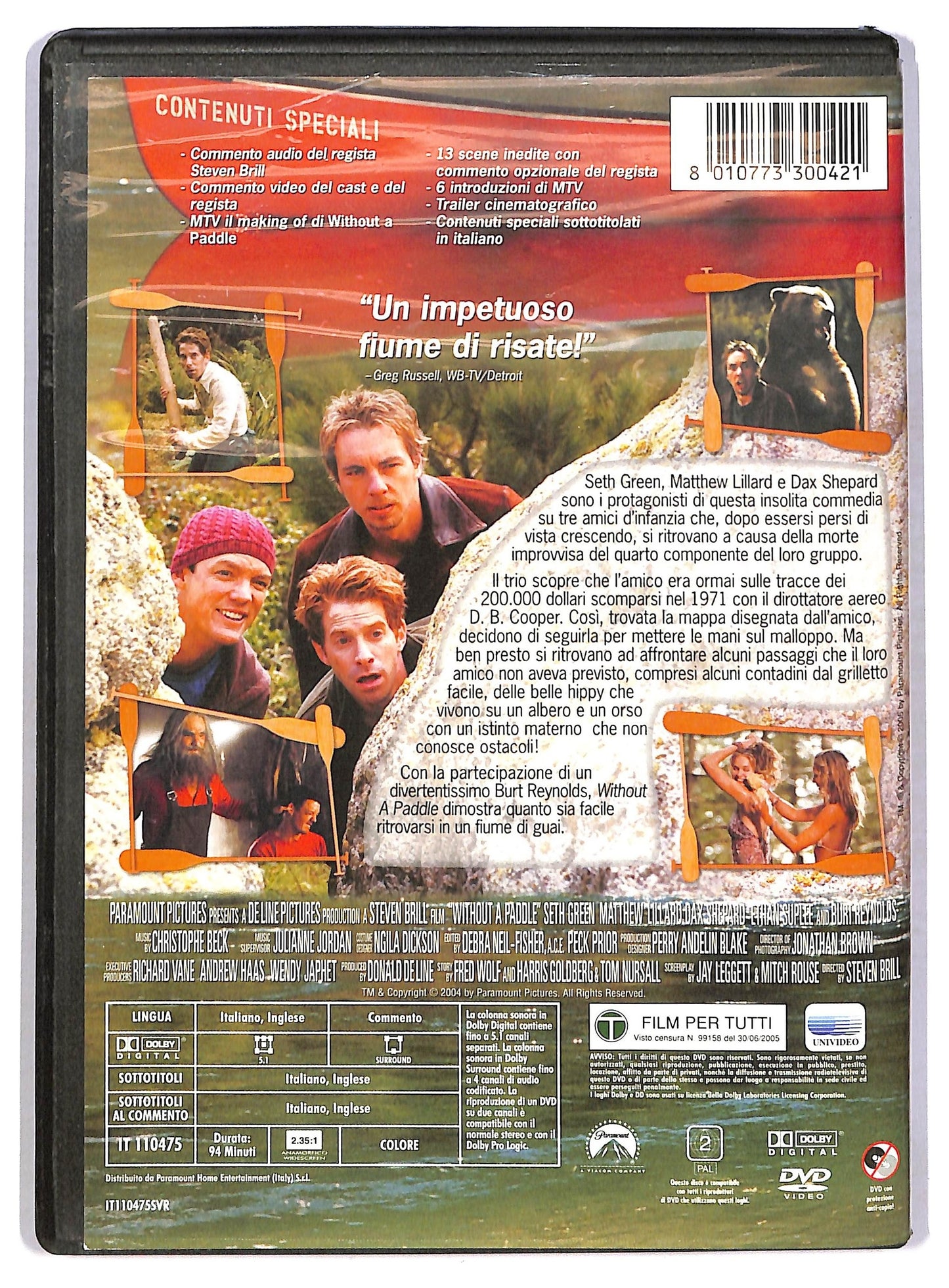 EBOND Without a Paddle Un tranquillo week-end di vacanza DVD D779942