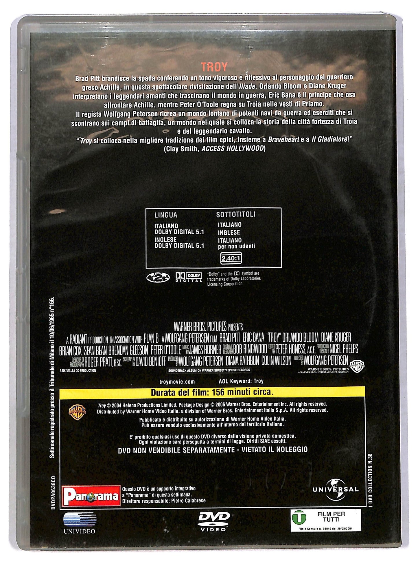 EBOND Troy EDITORIALE DVD D779959