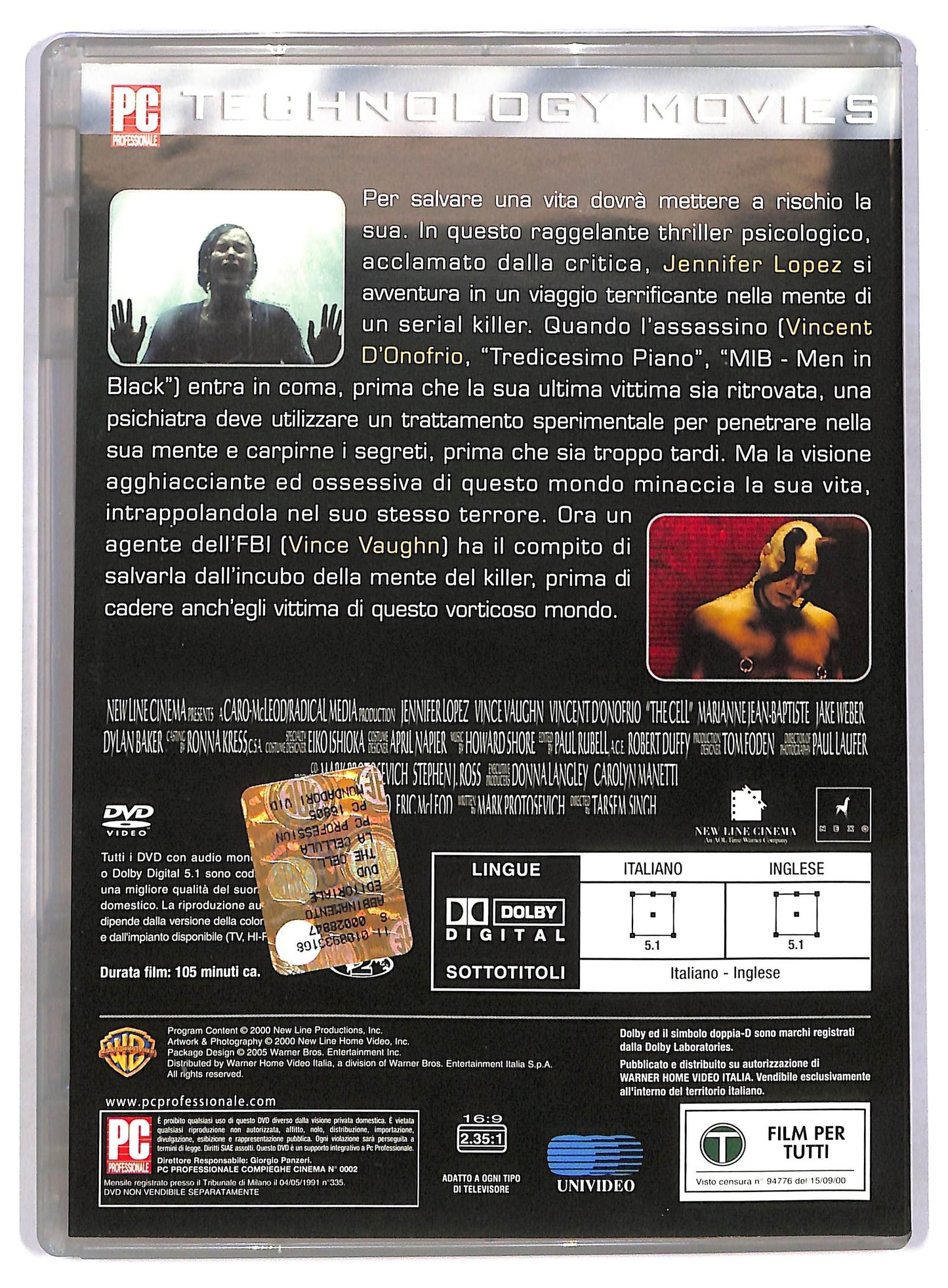 EBOND The Cell - La cellula EDITORIALE DVD D780003