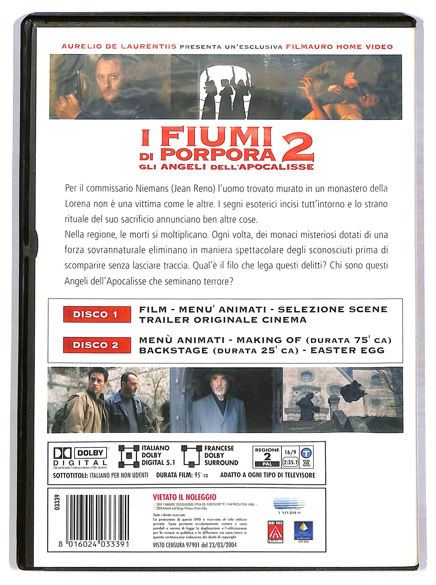 EBOND I fiumi di porpora 2 - Gli angeli dell'Apocalisse DVD SPECIAL EDITION D780015