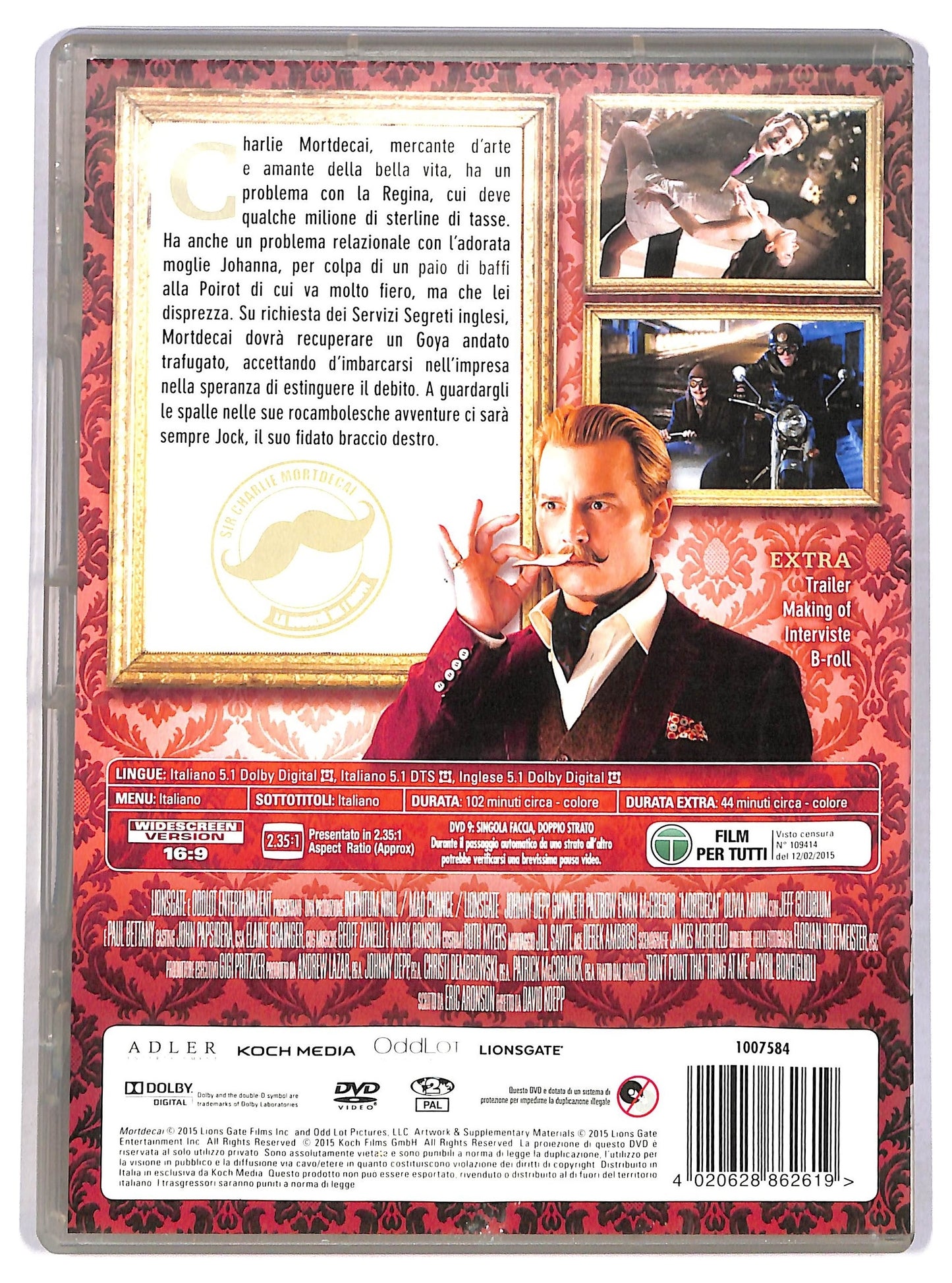 EBOND Mortdecai DVD D780036