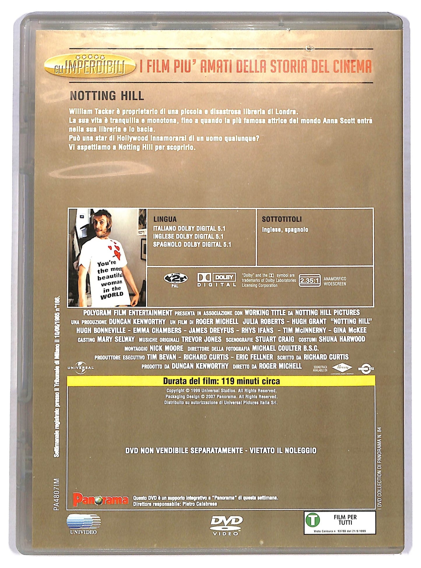 EBOND Notting Hill EDITORIALE DVD D780042