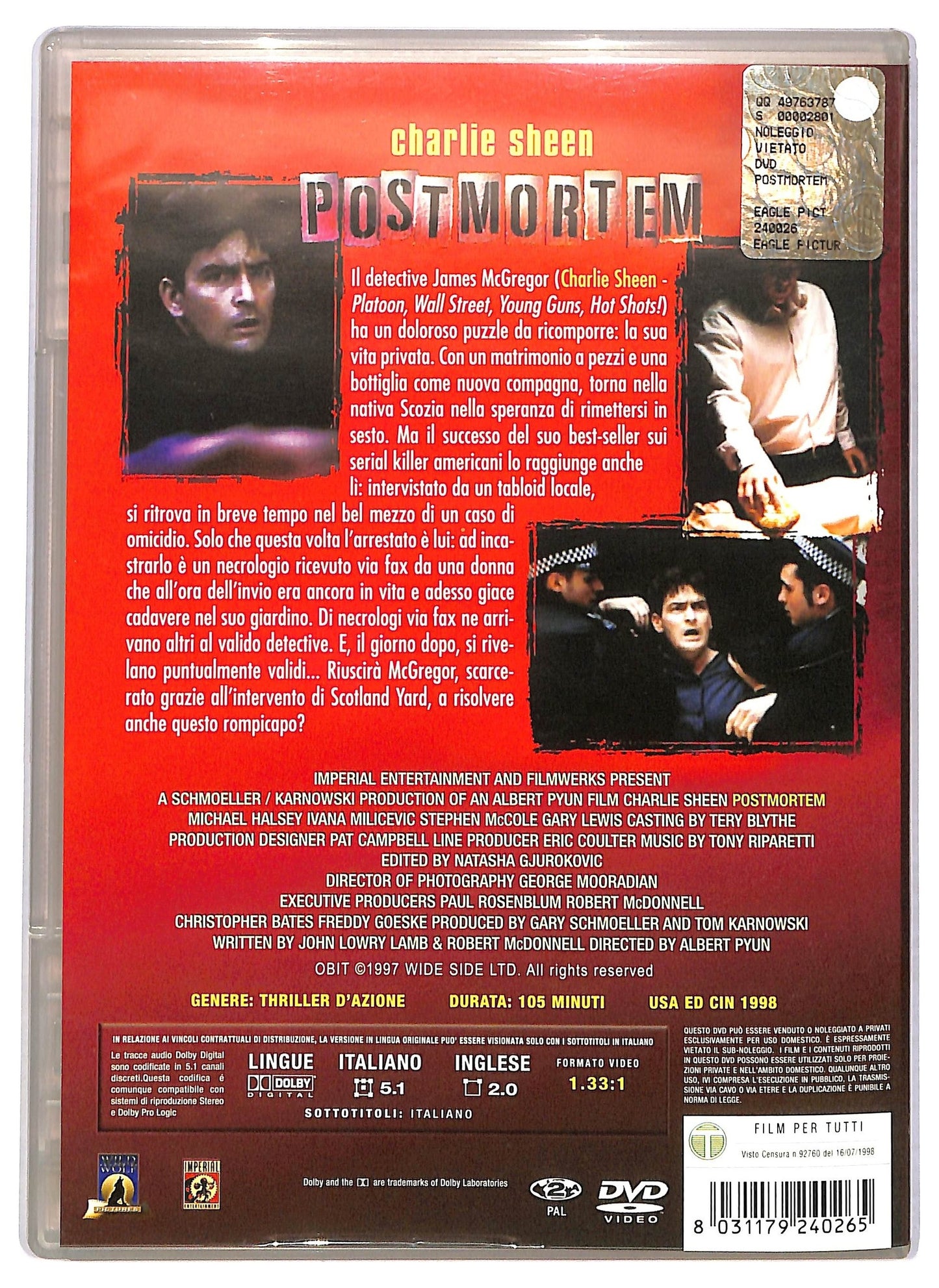 EBOND postmortem DVD D780129