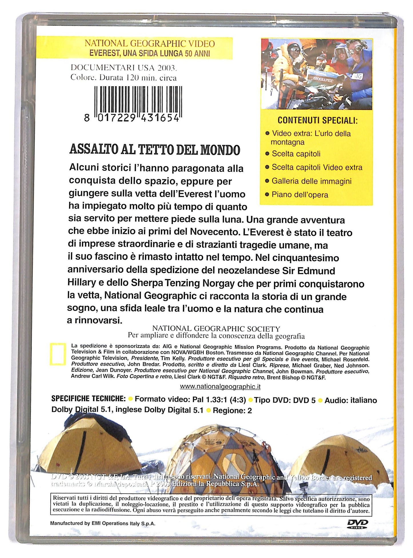 EBOND Everest: Una Sfida Lunga 50 Anni - National Geographic Vol.3 DVD D780131