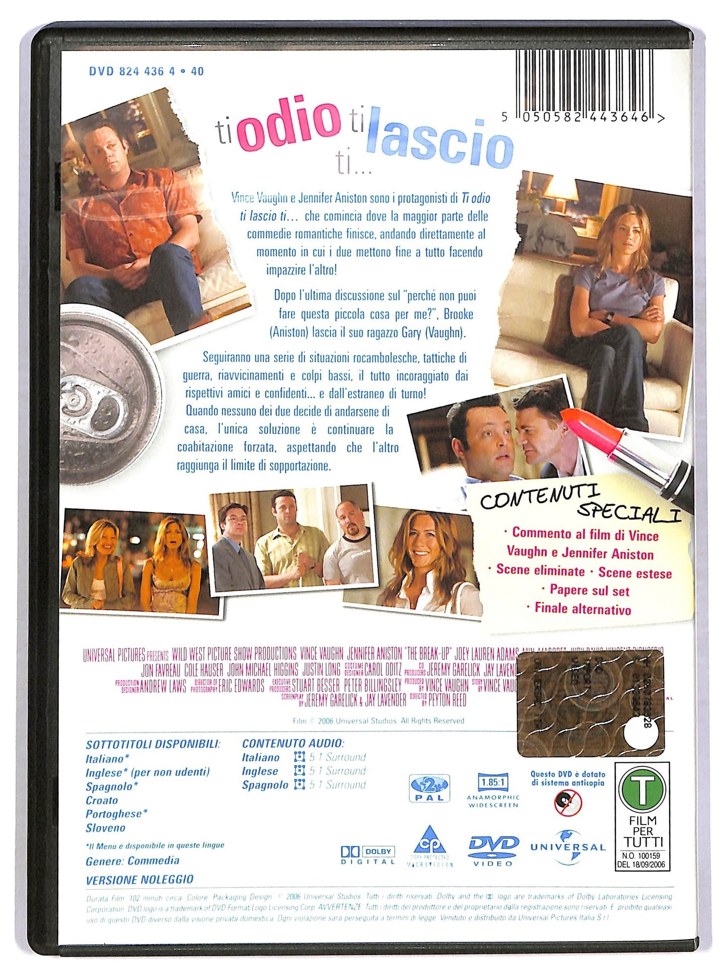 EBOND Ti Odio, Ti Lascio, Ti... DVD Ex Noleggio D780164
