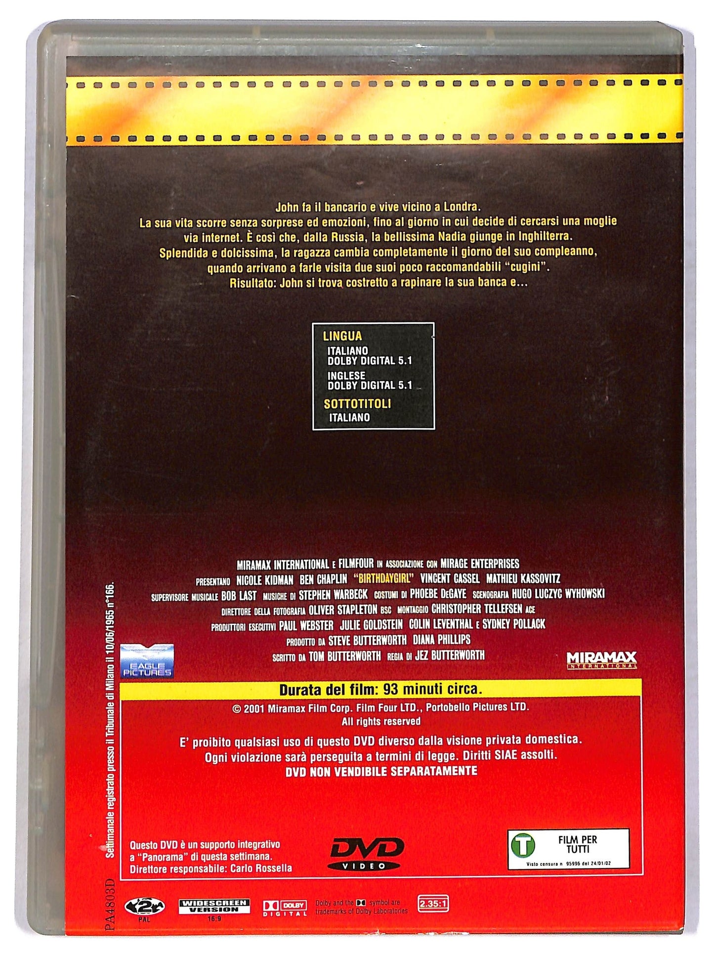 EBOND Birthday Girl EDITORIALE DVD D780208
