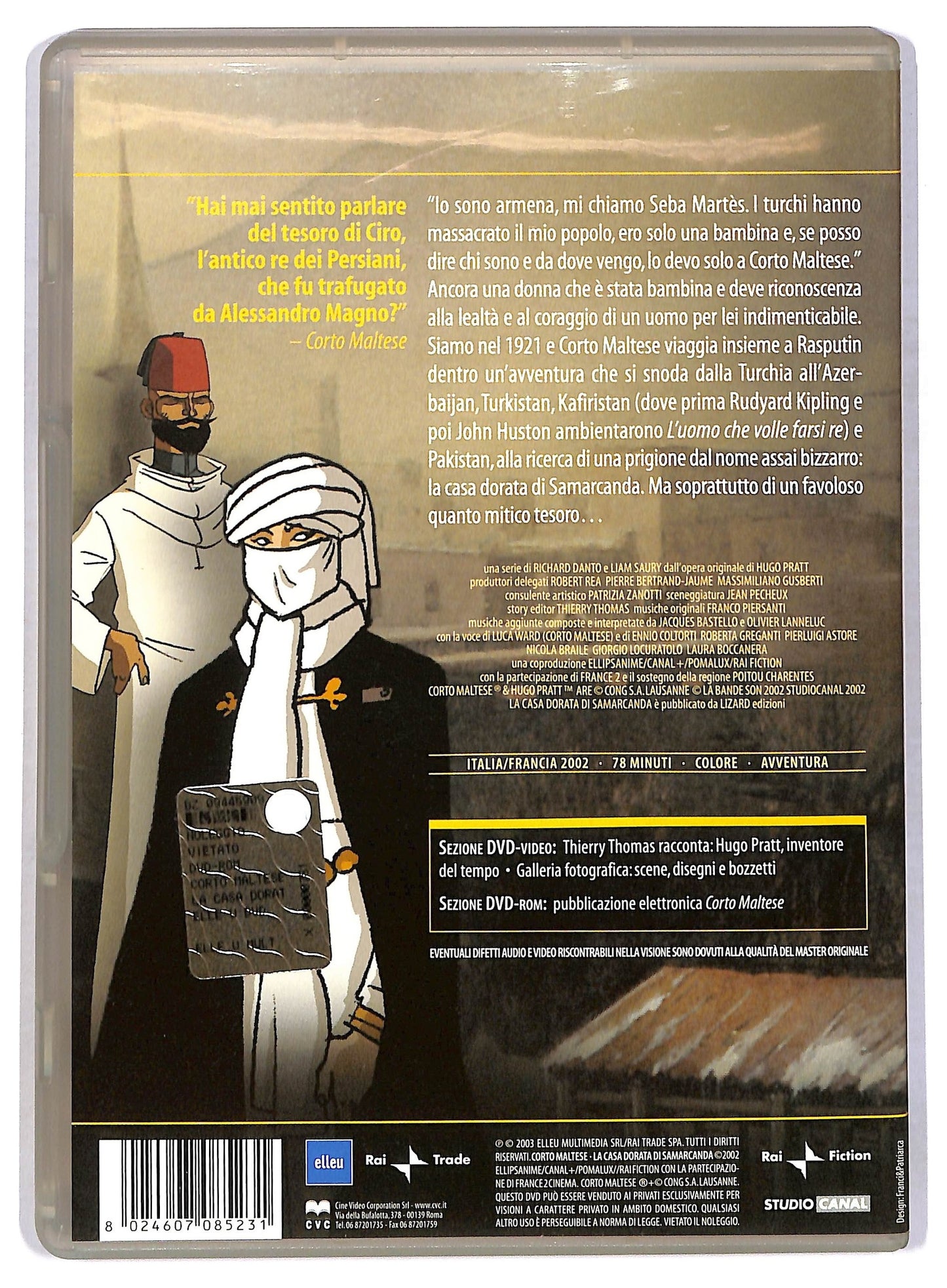 EBOND Corto Maltese - La casa dorata di Samarcanda DVD D780234