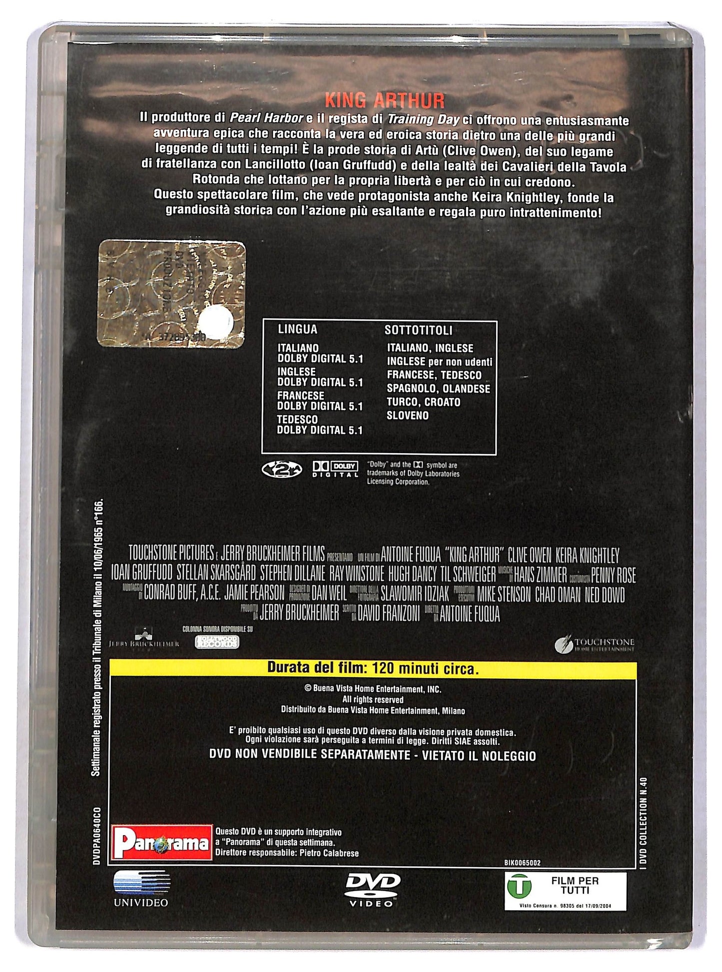 EBOND King Arthur EDITORIALE DVD D780245