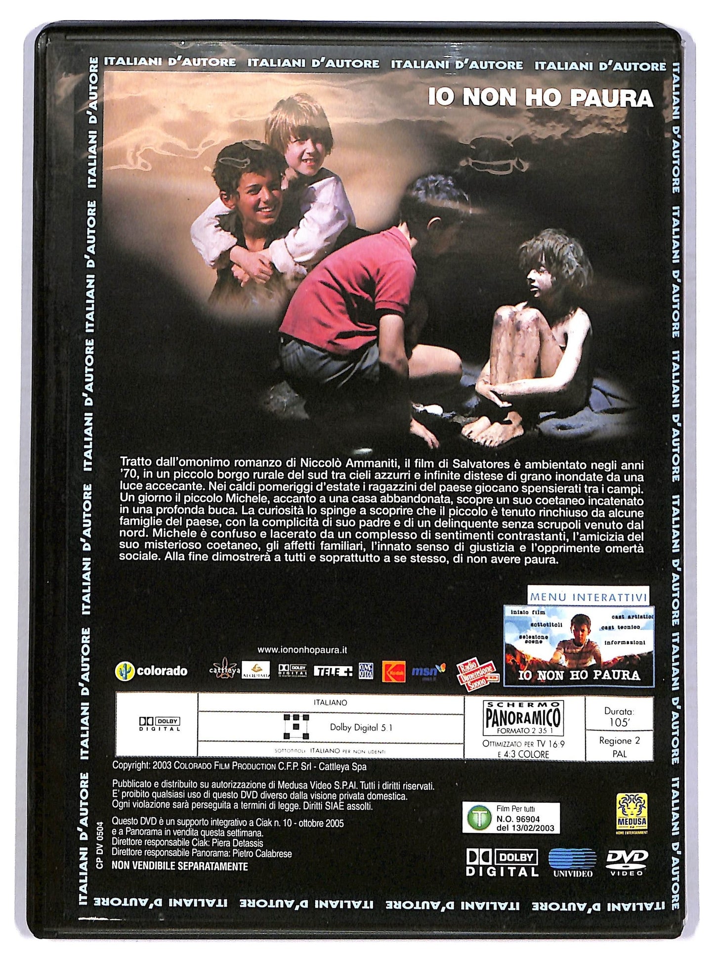 EBOND Io non ho paura EDITORIALE DVD D780305