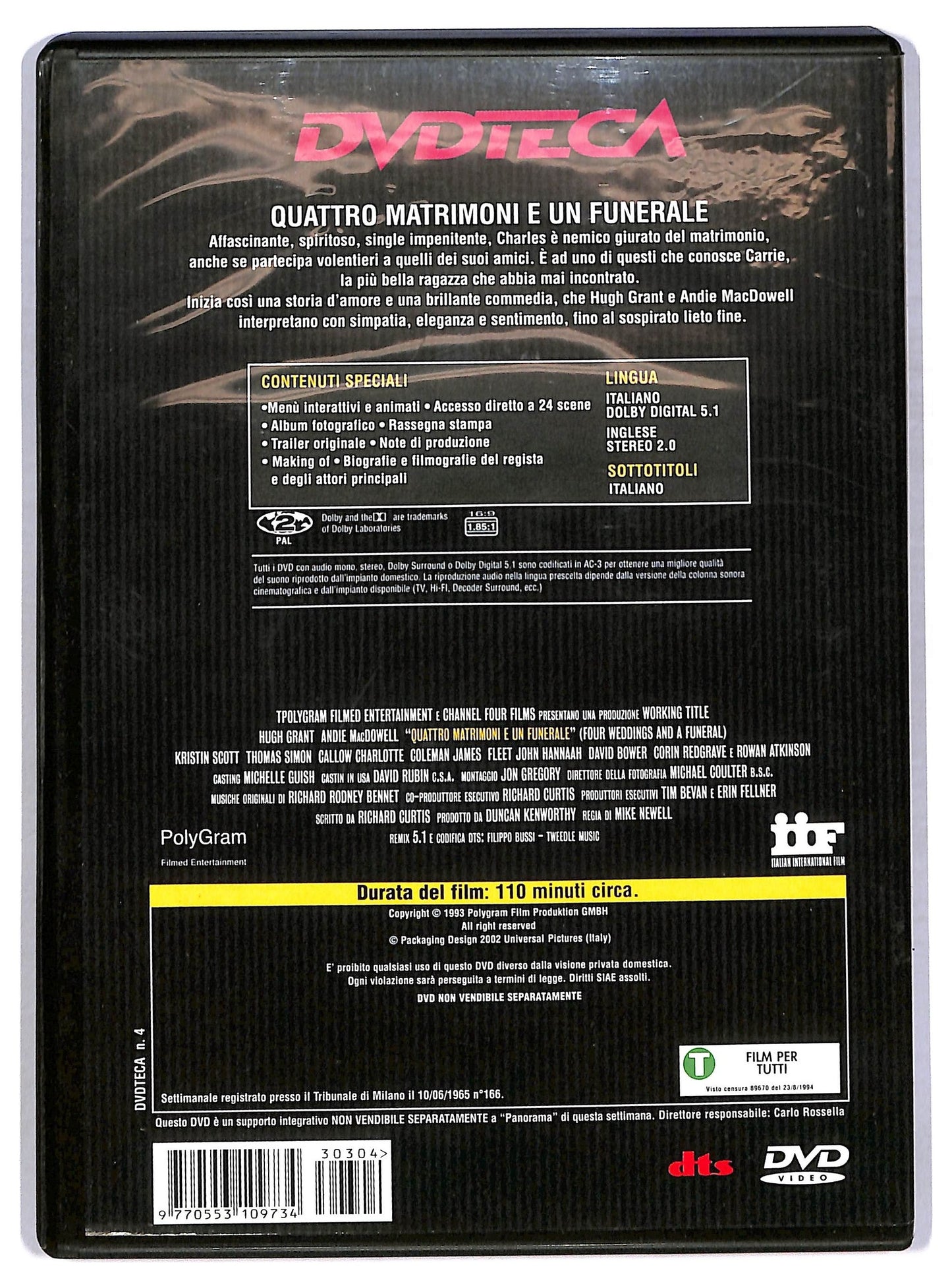 EBOND Quattro matrimoni e un funerale DVD EDITORIALE D780321