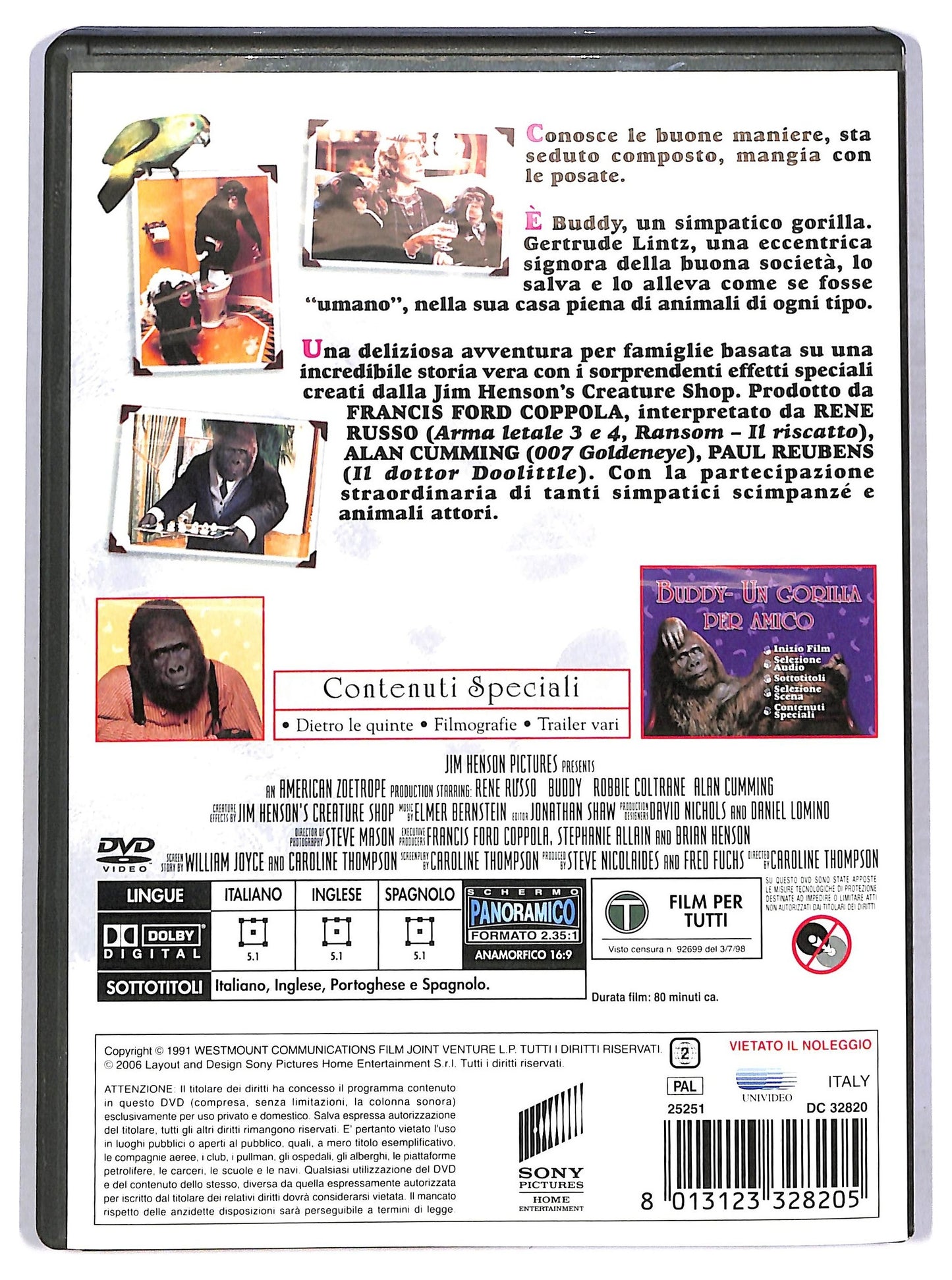 EBOND Buddy - Un Gorilla Per Amico DVD D780405
