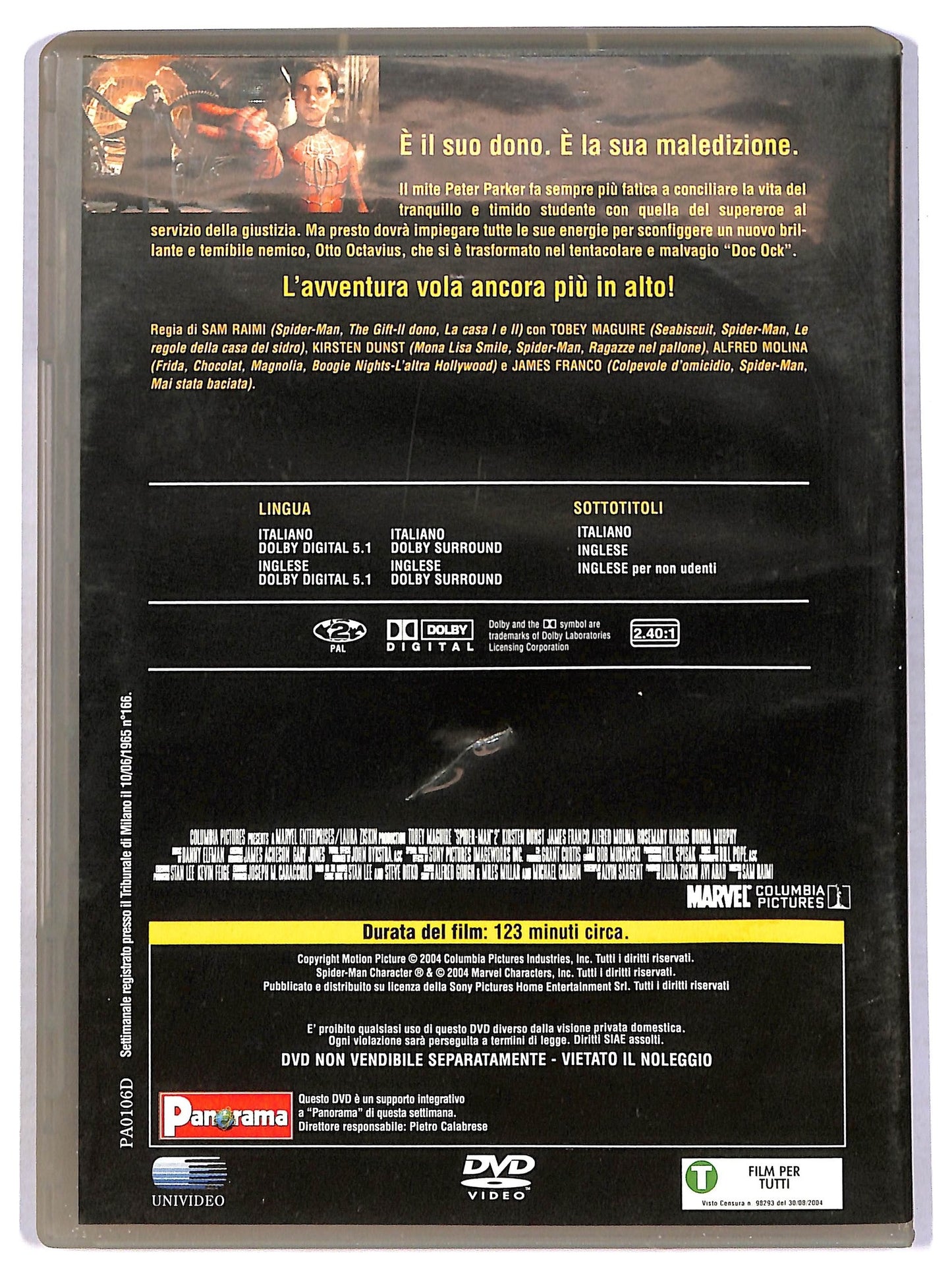 EBOND Spider-Man 2 EDITORIALE DVD D780514