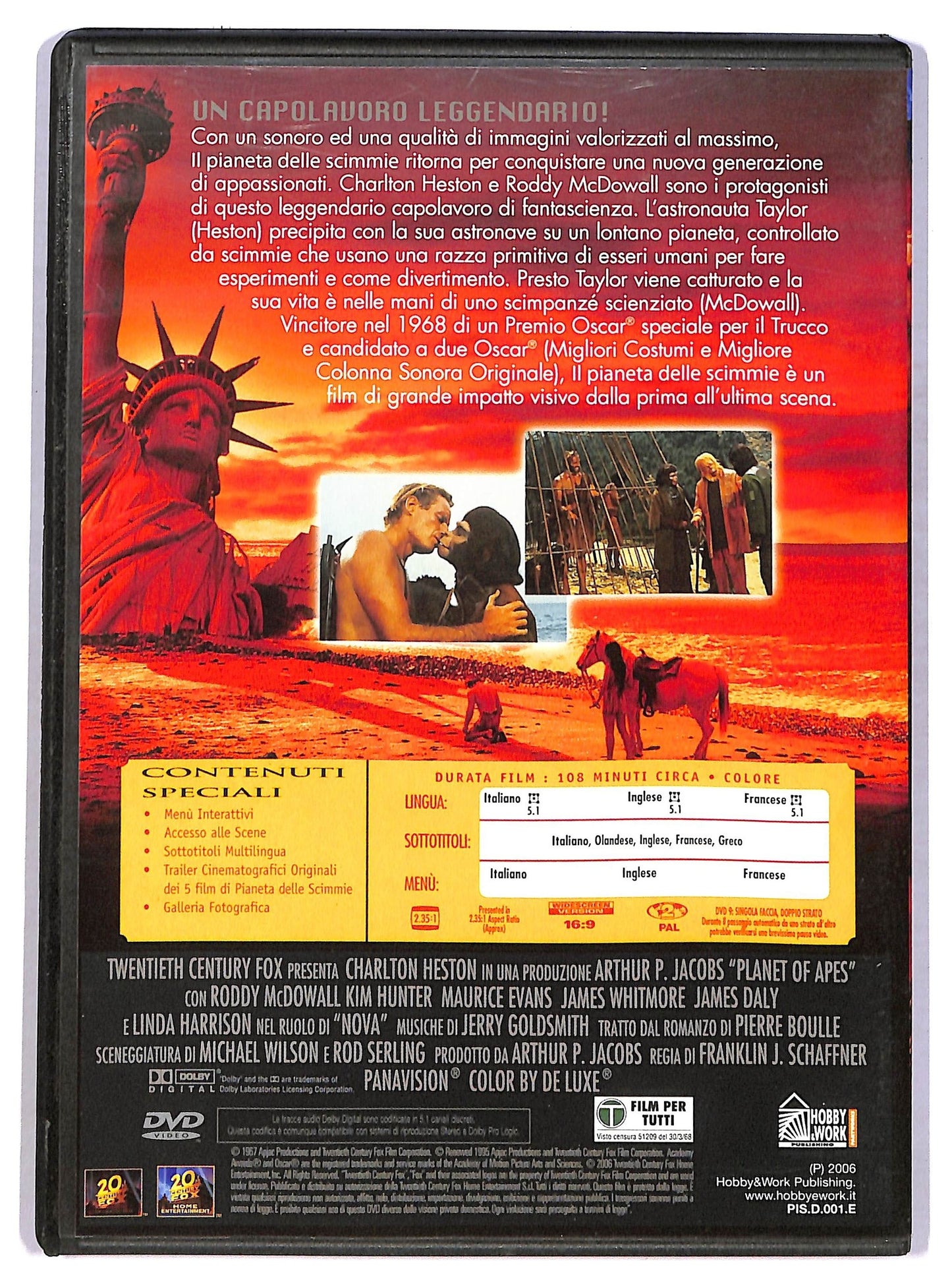 EBOND Il pianeta delle scimmie EDITORIALE DVD D780529