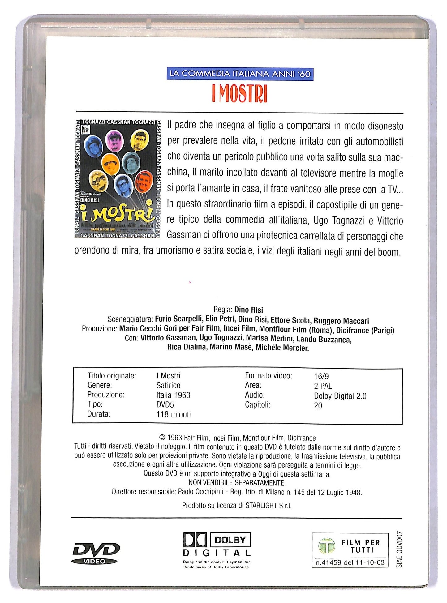 EBOND I mostri EDITORIALE DVD D780629