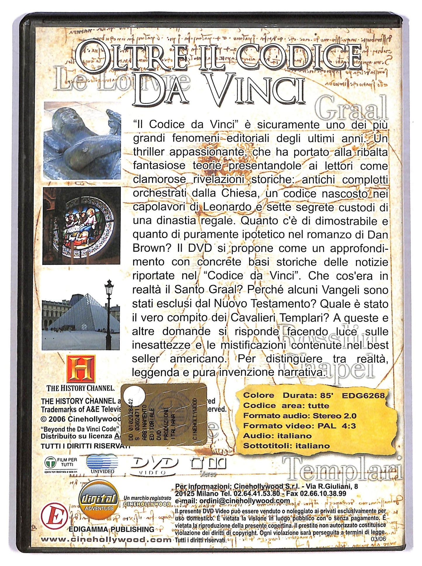 EBOND Oltre il codice Da Vinci EDITORIALE DVD D780635