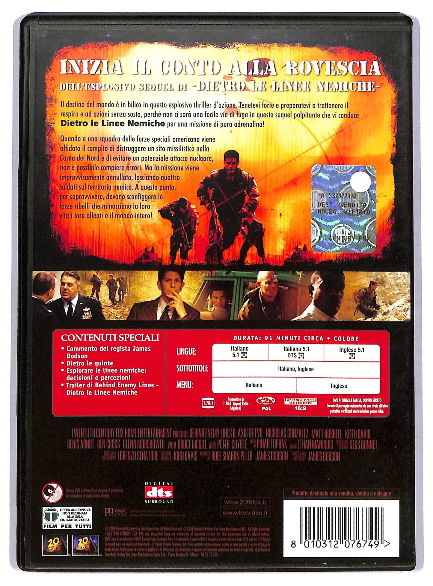 EBOND Dietro le linee nemiche II - L'asse del male DVD D780660