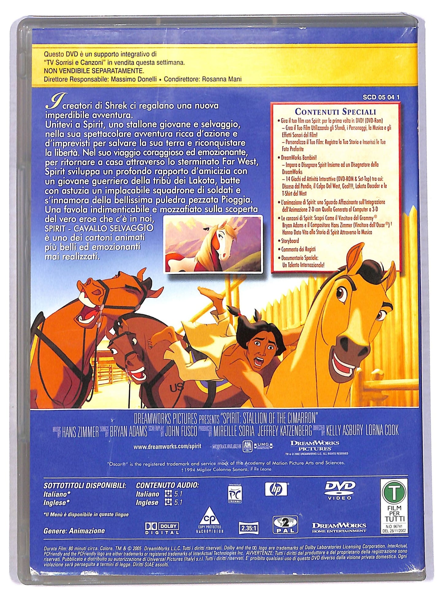 EBOND Spirit Cavallo selvaggio EDITORIALE DVD D780664
