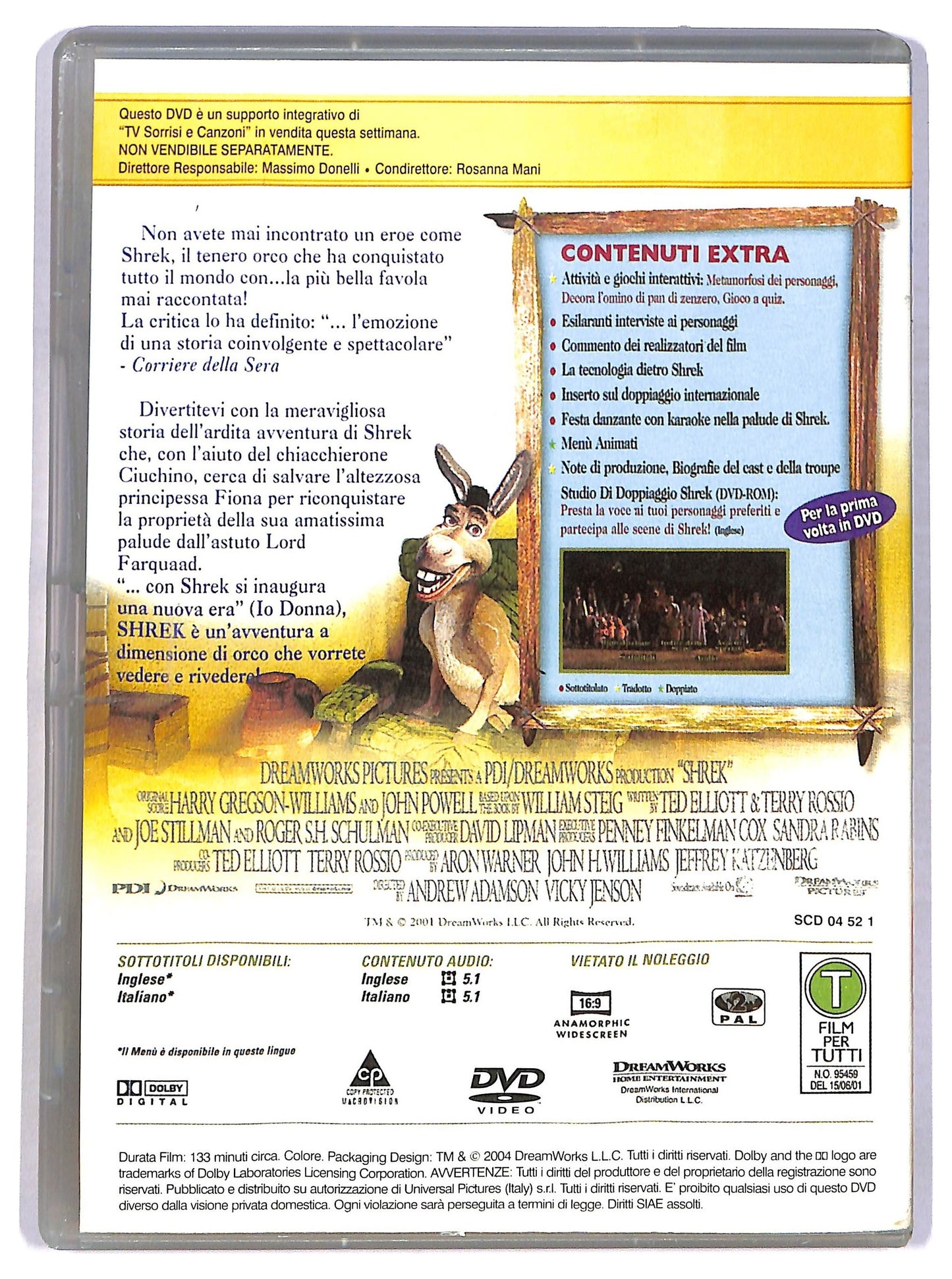 EBOND Shrek EDITORIALE DVD D780701