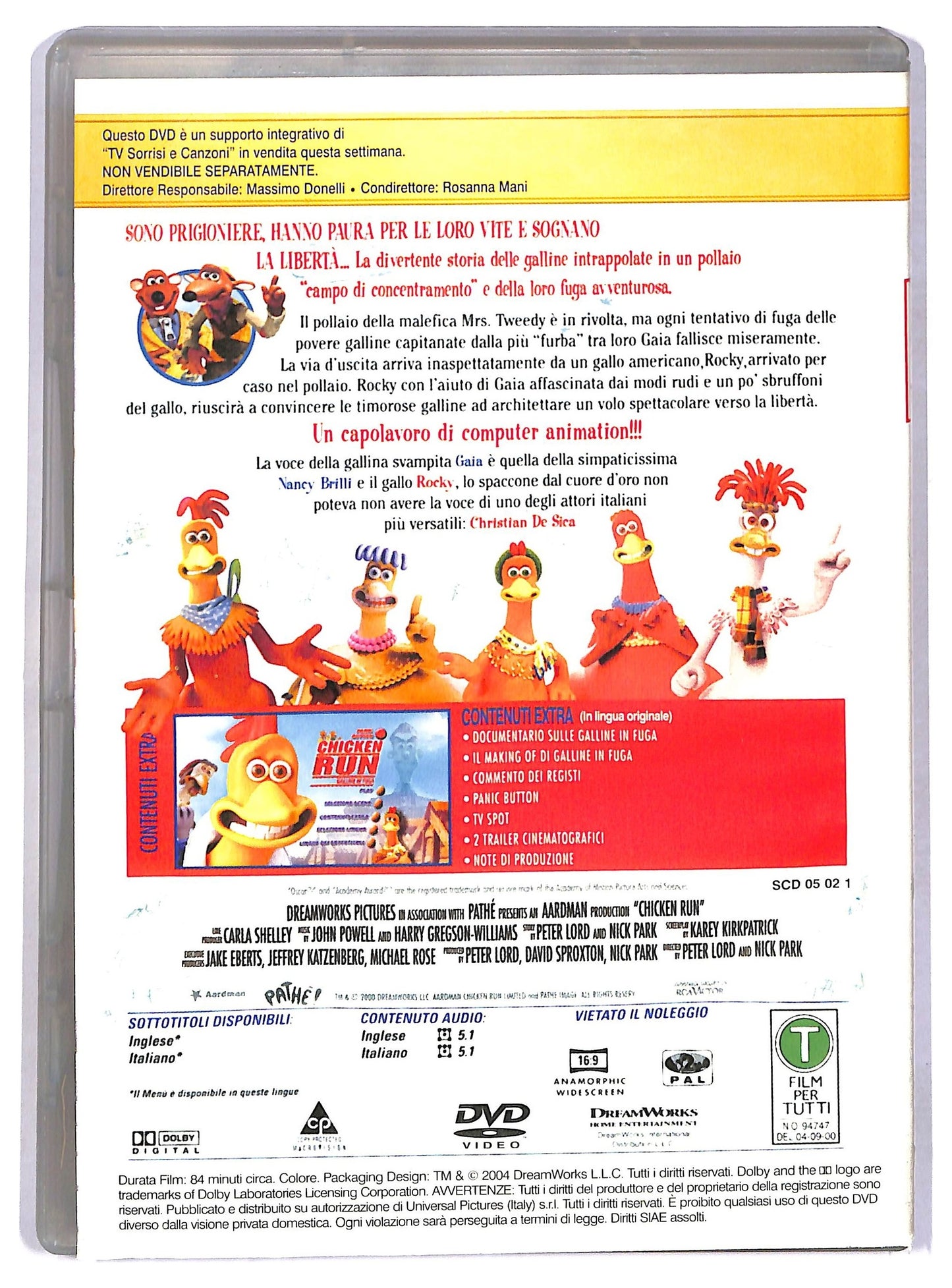 EBOND Galline in fuga EDITORIALE DVD D780703