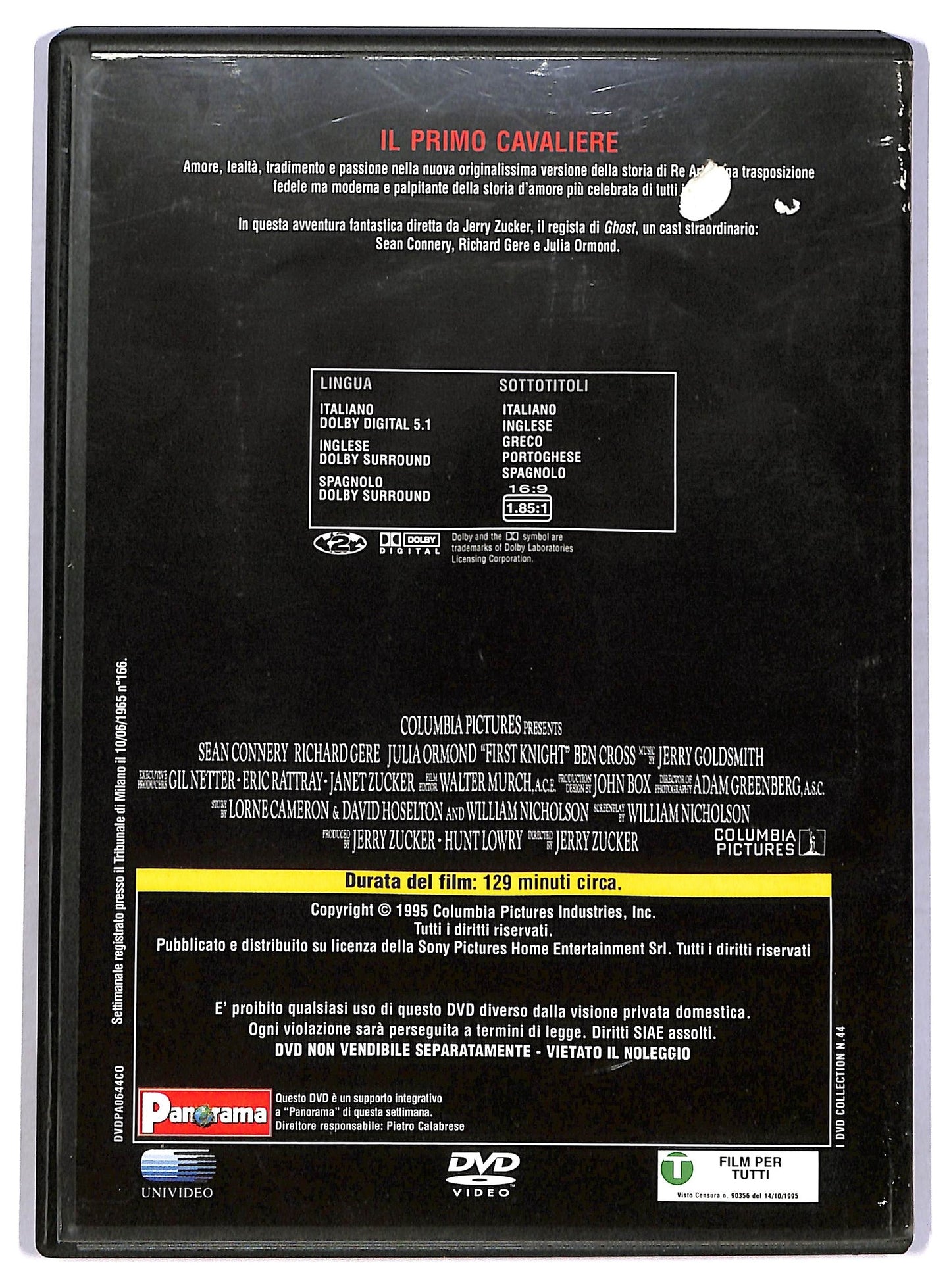 EBOND Il Primo Cavaliere EDITORIALE DVD D780713