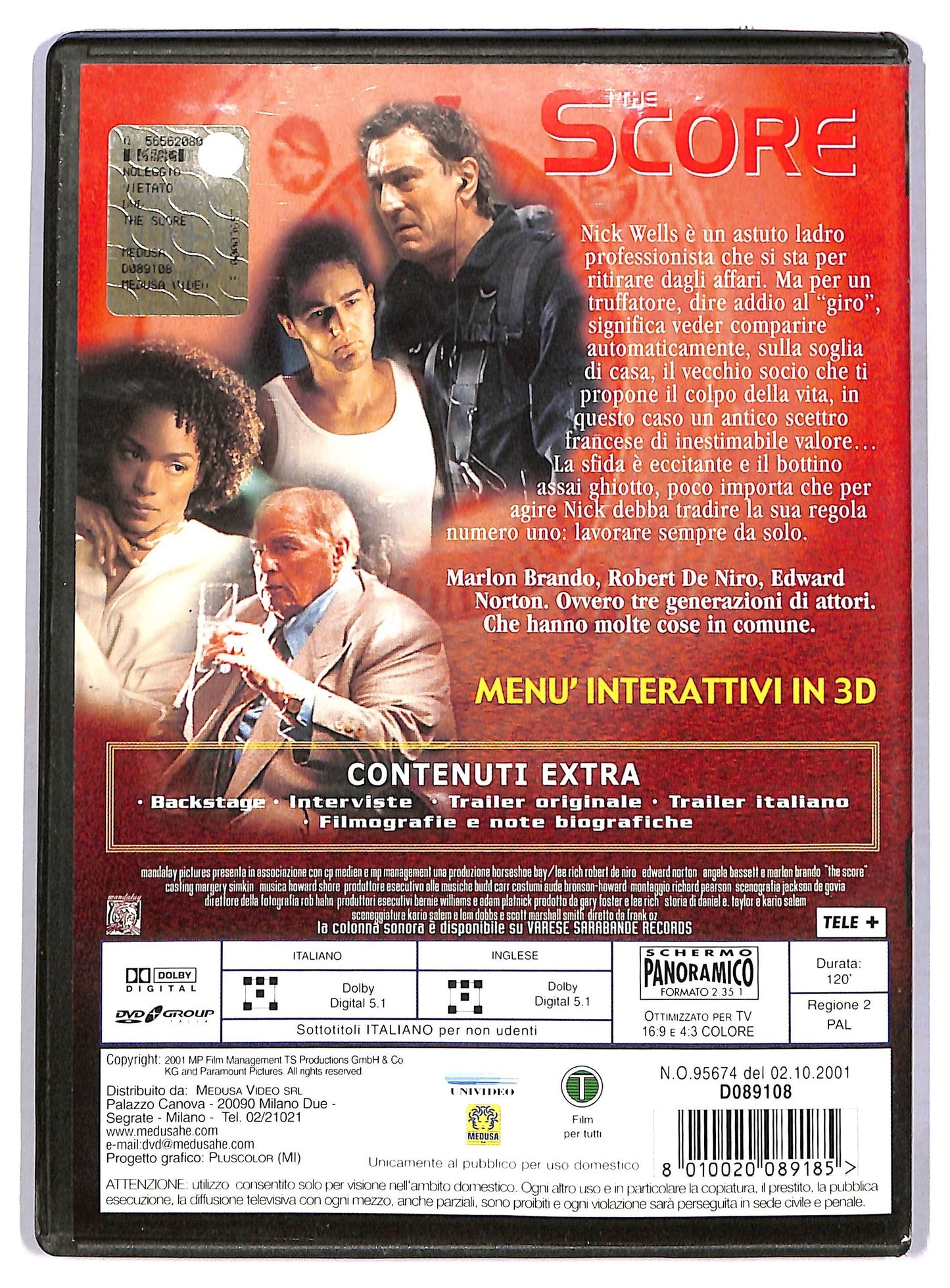 EBOND The score DVD D780727