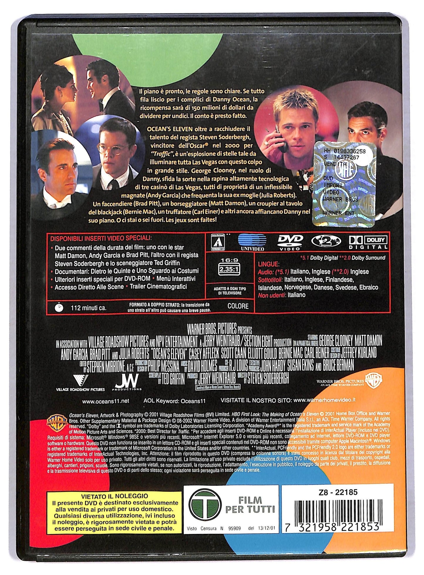 EBOND Ocean's Eleven - Fate Il Vostro Gioco DVD D780740