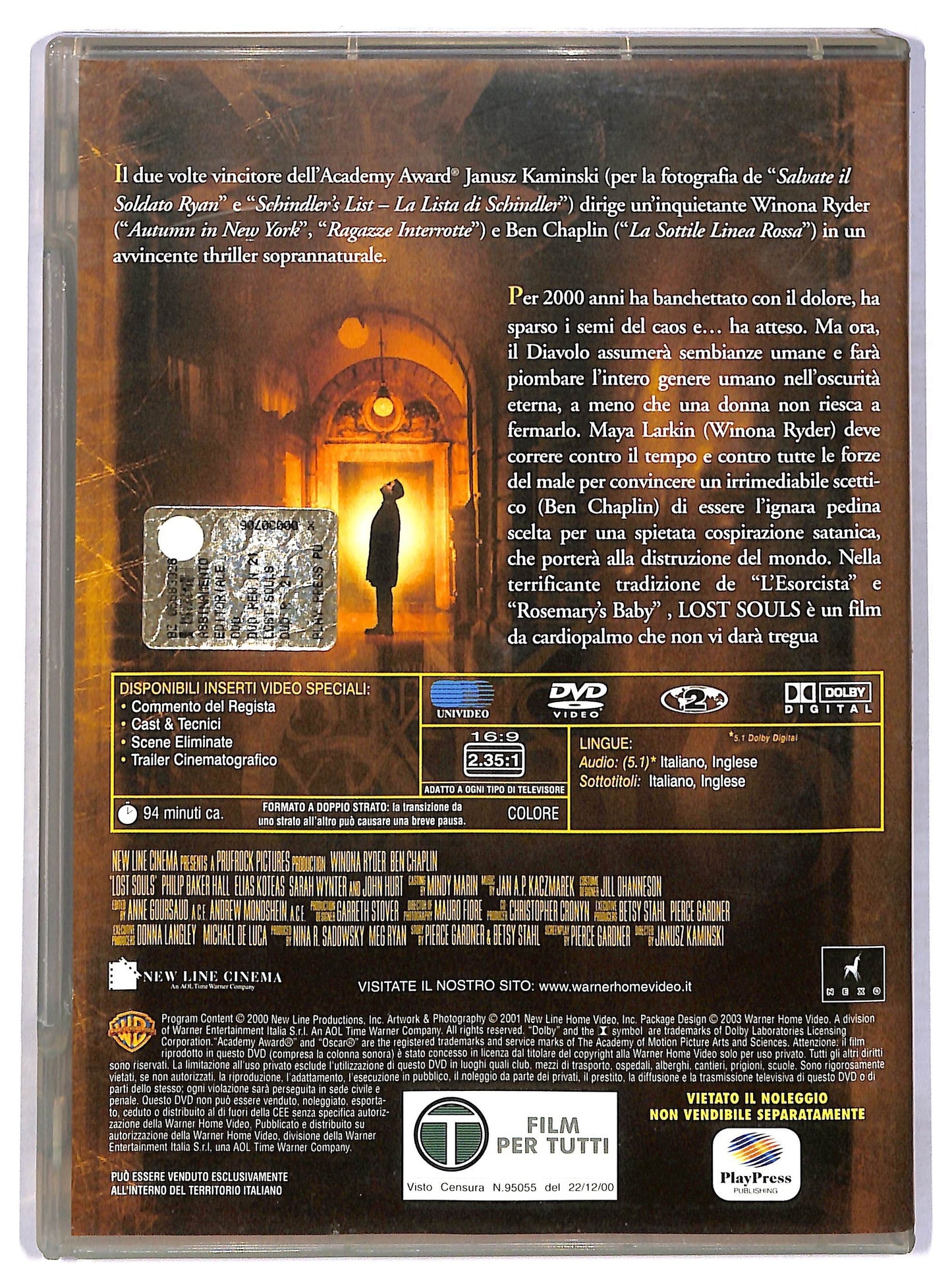 EBOND Lost Souls - La Profezia DVD Editoriale D780751