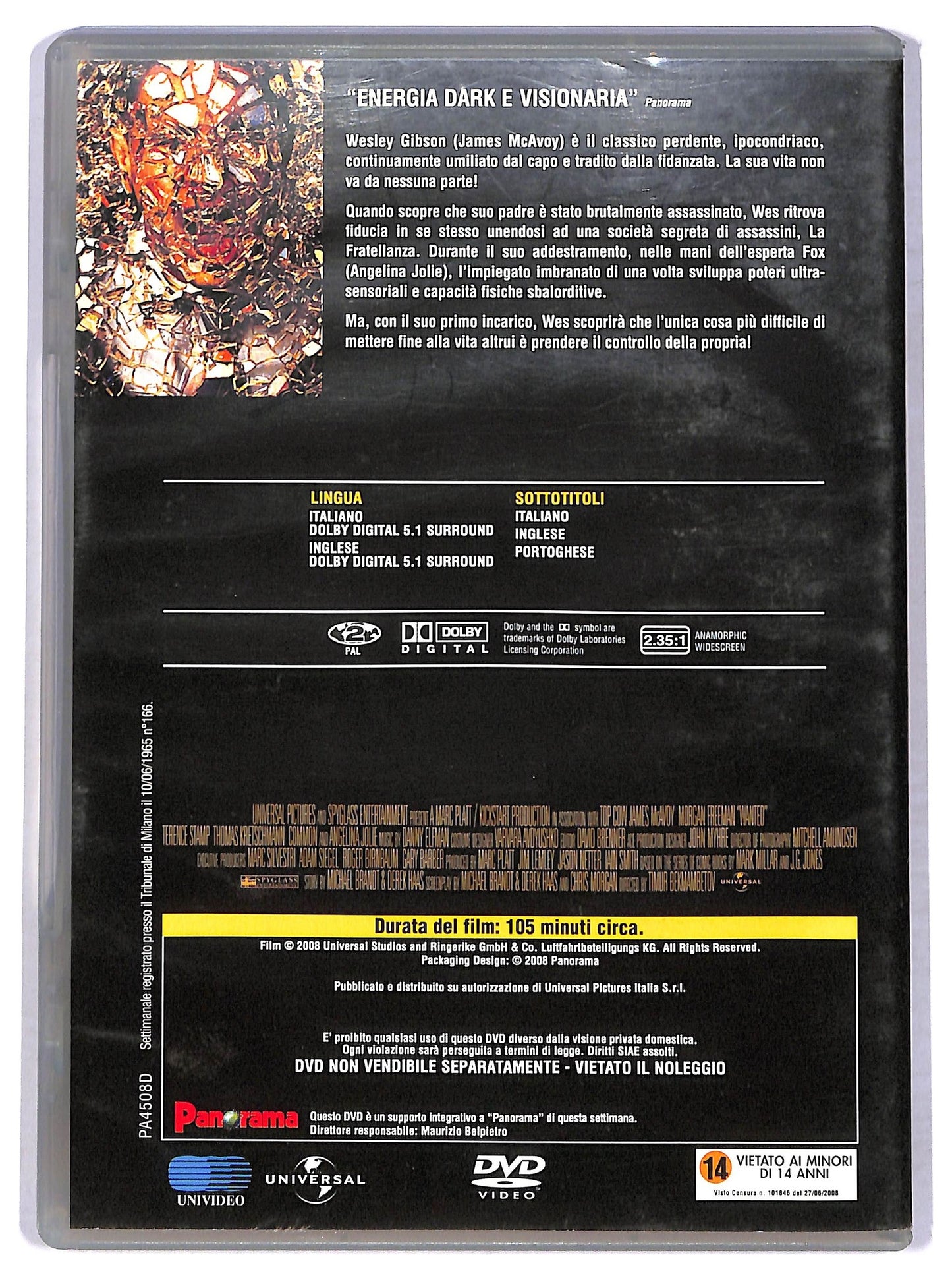 EBOND Wanted - Scegli il tuo destino EDITORIALE DVD D780810
