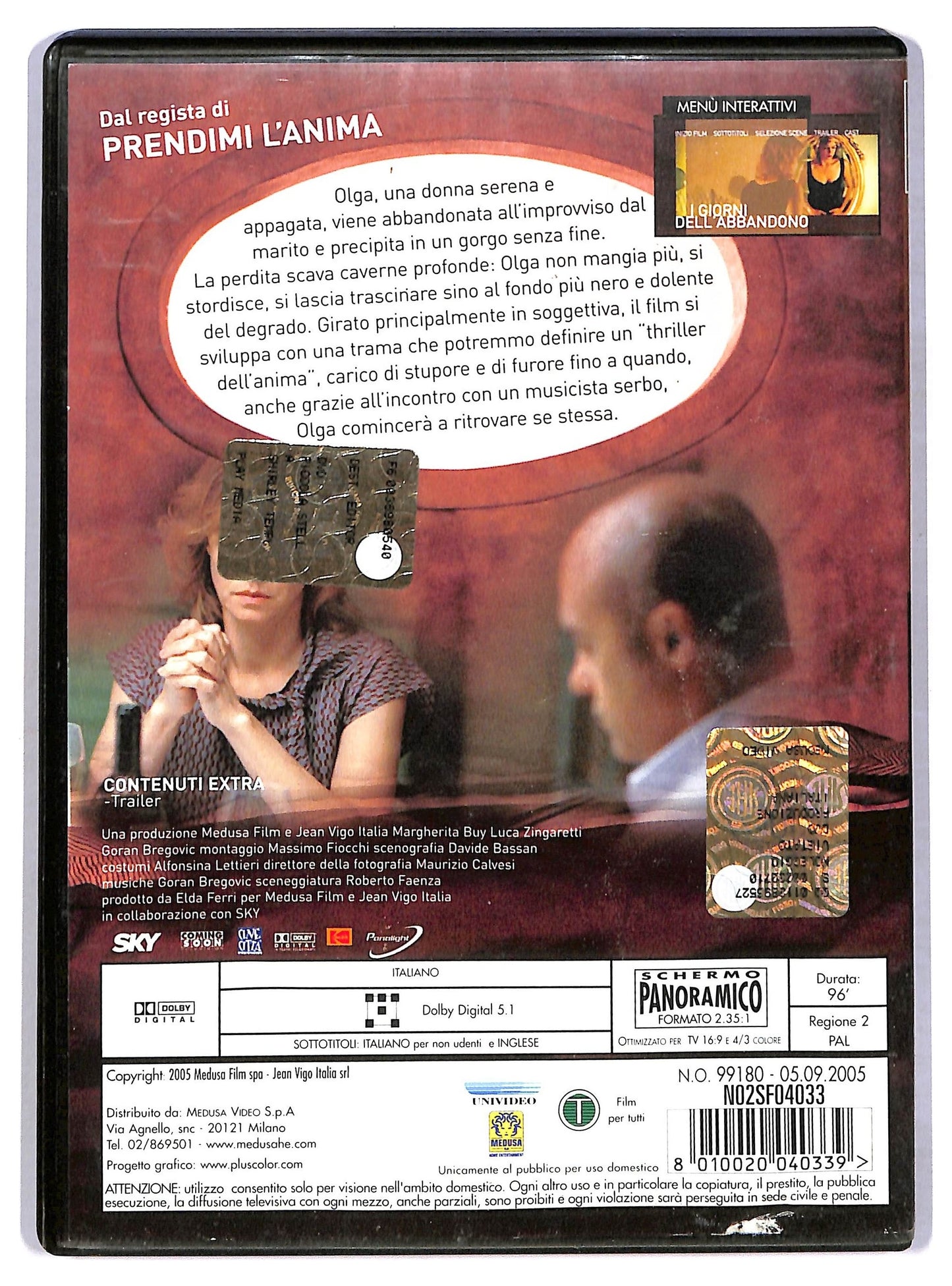 EBOND I giorni dell'abbandono DVD D780855