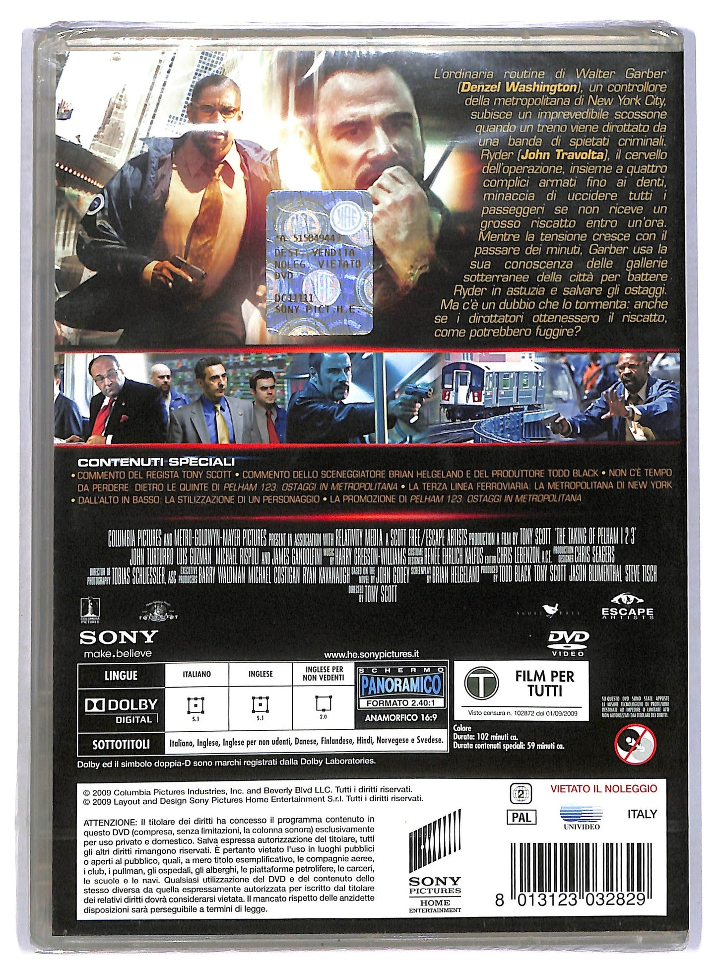 EBOND pelham 123 - ostaggi in metropolitana DVD D780937