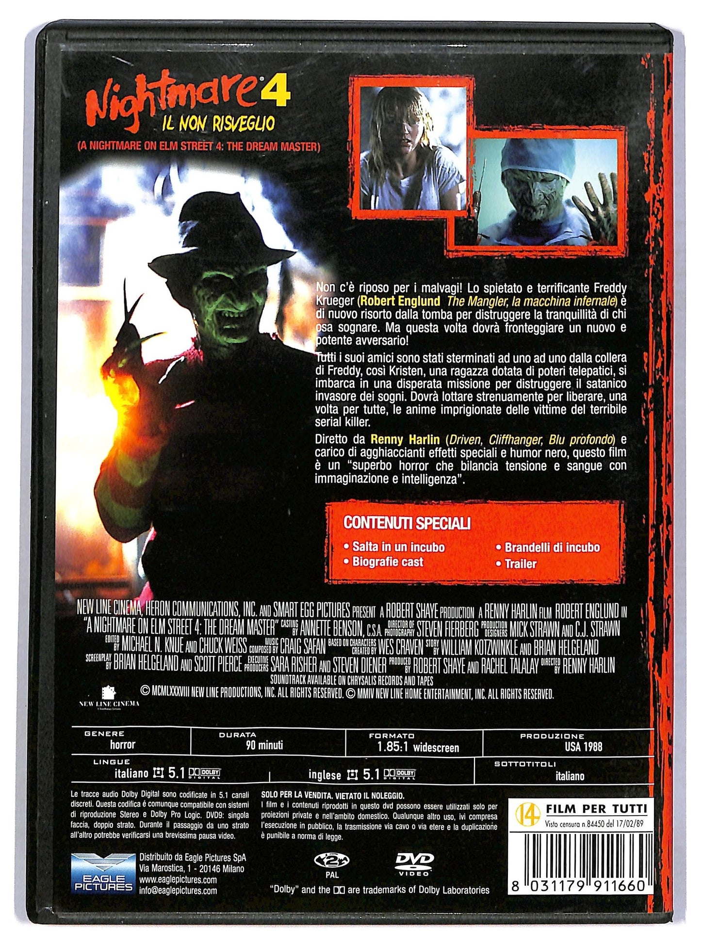 EBOND Nightmare 4 - Il Non Risveglio DVD D780942
