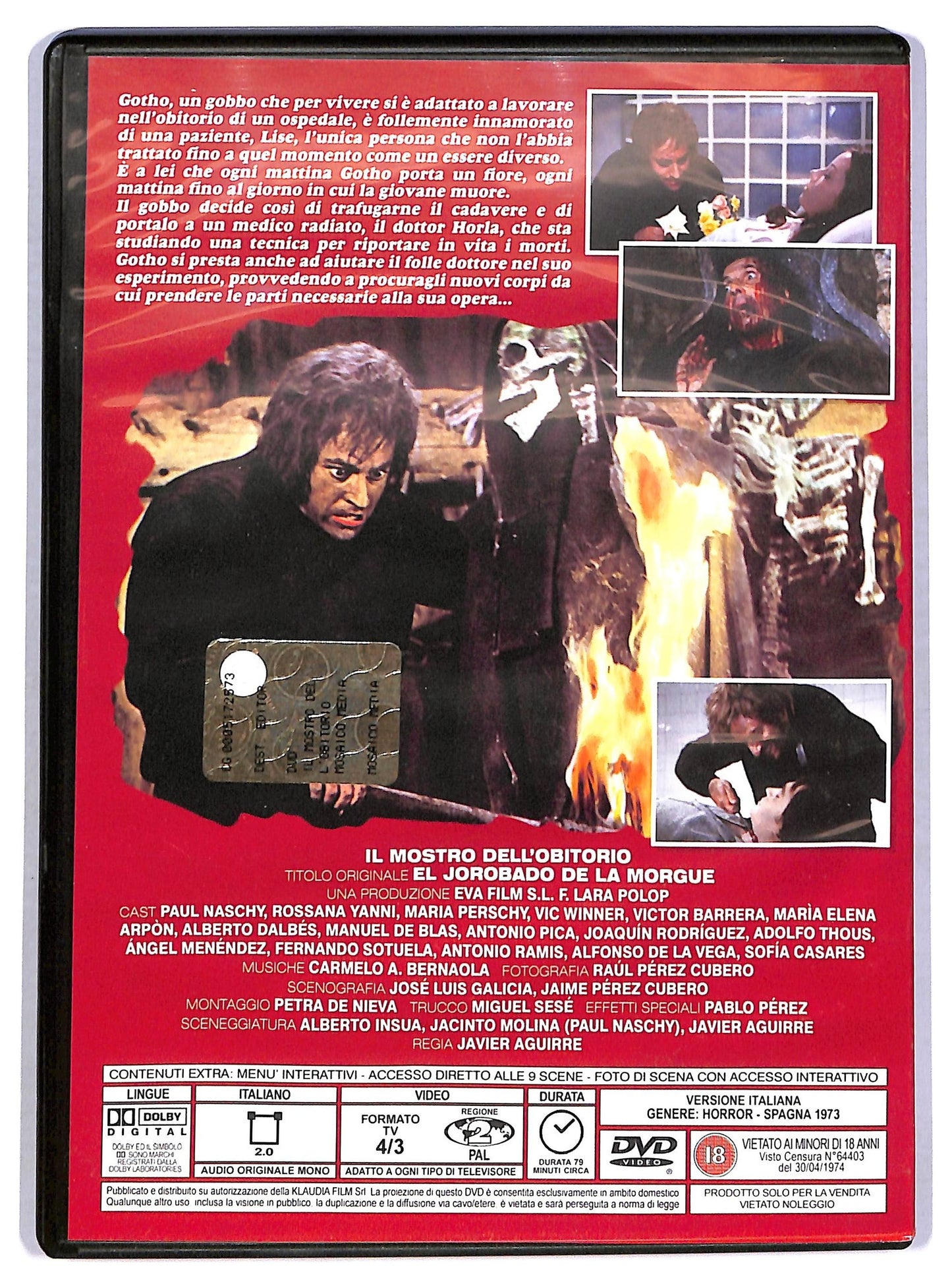 EBOND Il Mostro Dell'obitorio DVD D780958