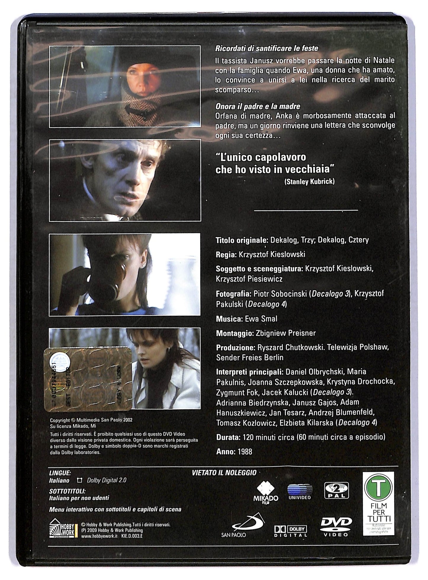 EBOND Il Decalogo cap. 3 - 4 EDITORIALE DVD D781002